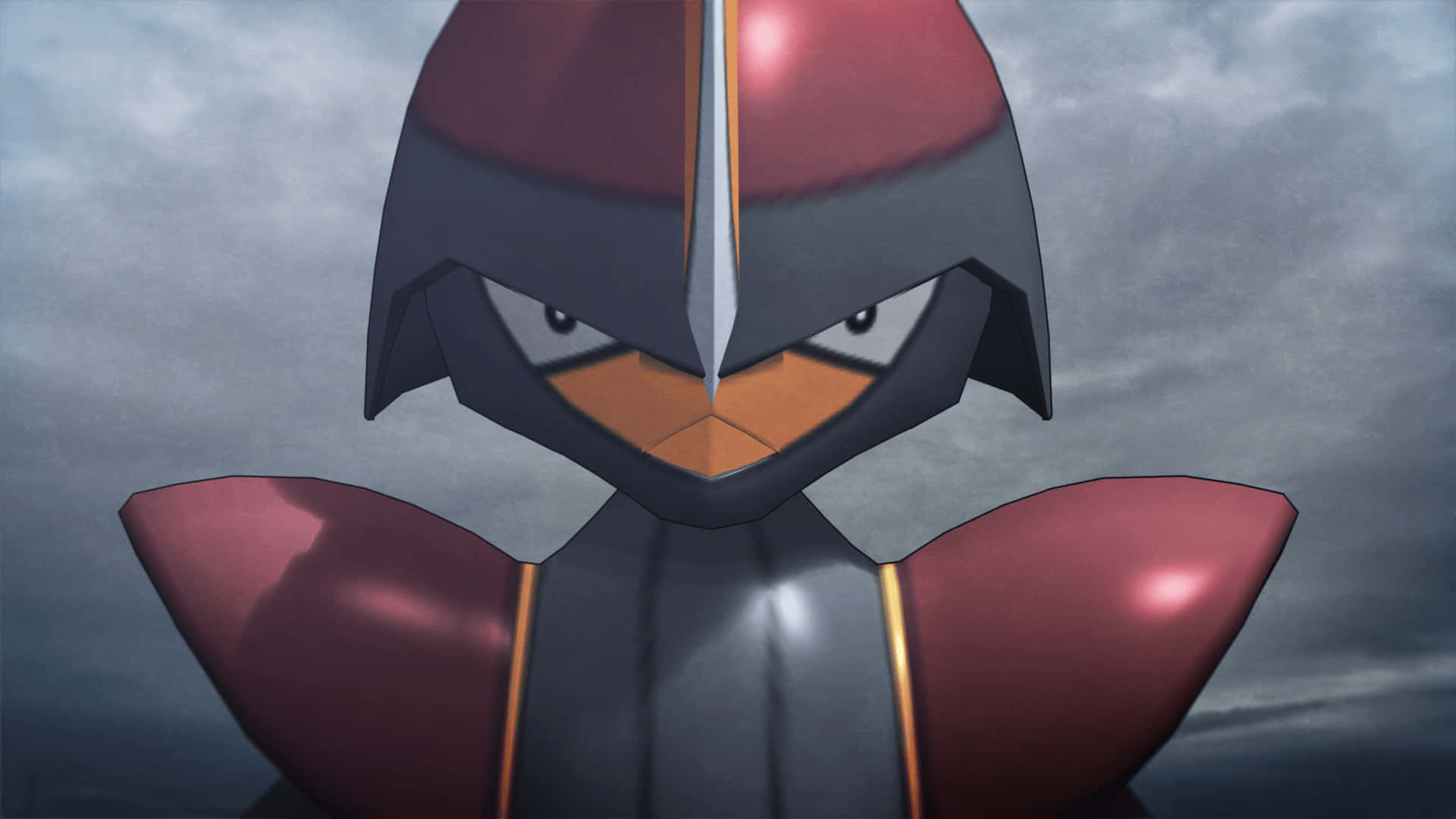 Bisharp, Steel/Dark Type, red helmet, Full HD Desktop Wallpaper