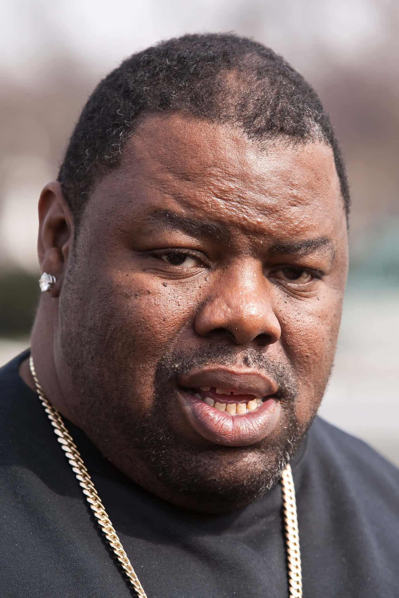 Biz Markie, gold chain, diamond earring, Full HD Phone Wallpaper