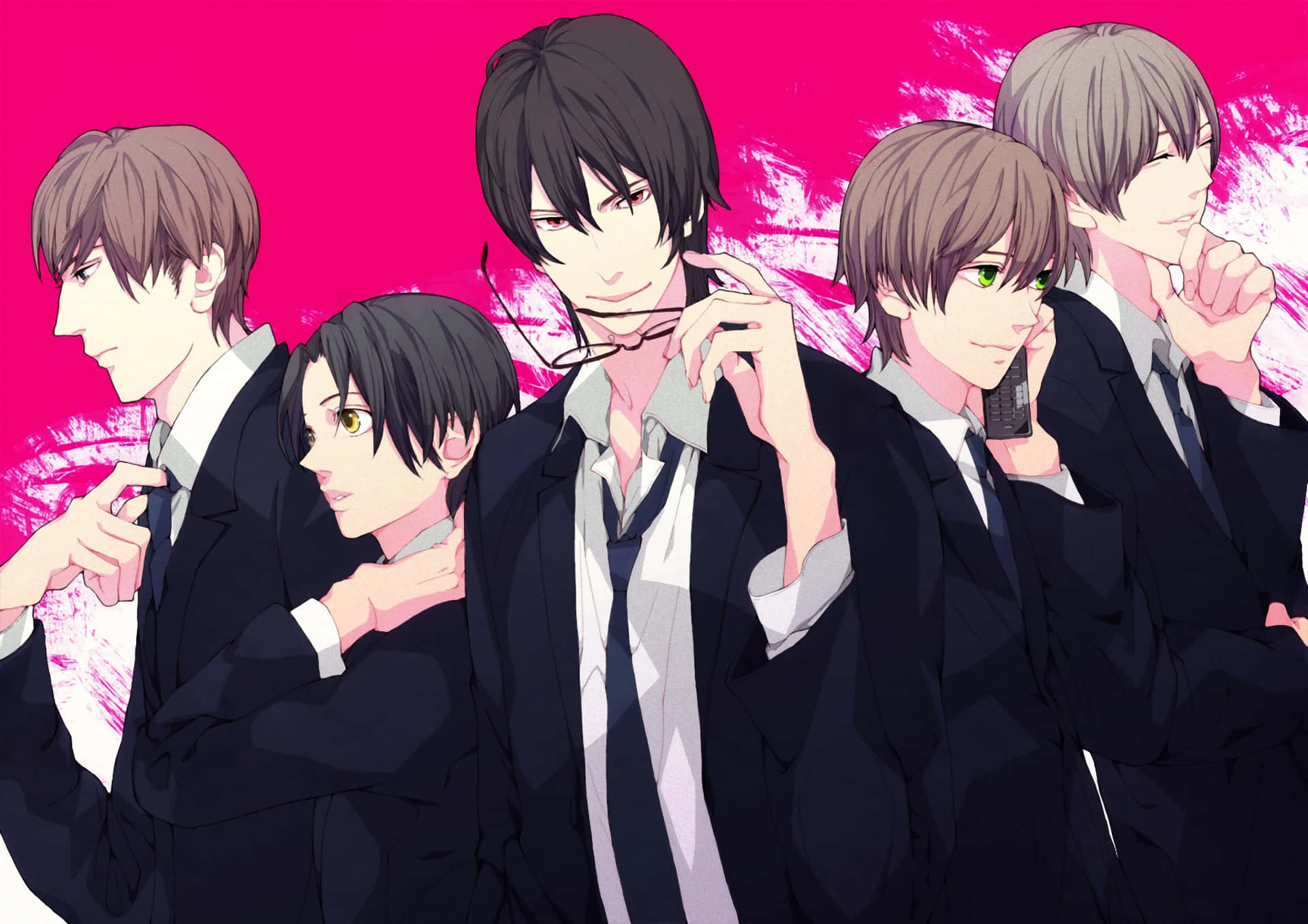 Bl Anime, anime boys, black suits, Full HD Desktop Wallpaper