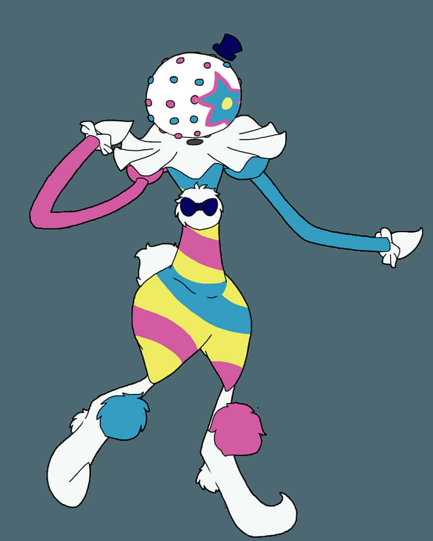 Blacephalon, small top hat, polka-dotted head, SD Phone Wallpaper
