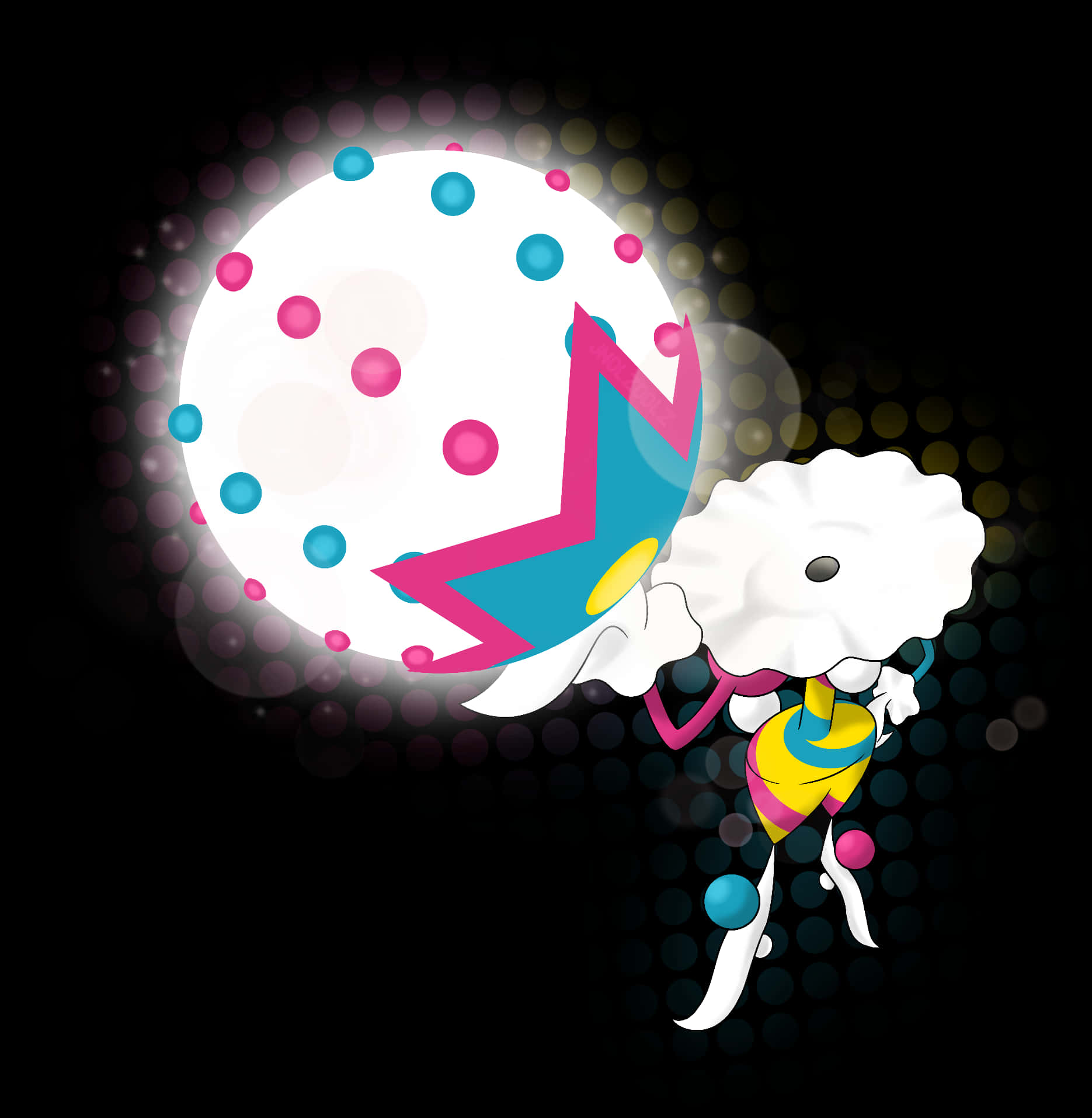 Blacephalon, large head, cloud head, HD Phone Wallpaper