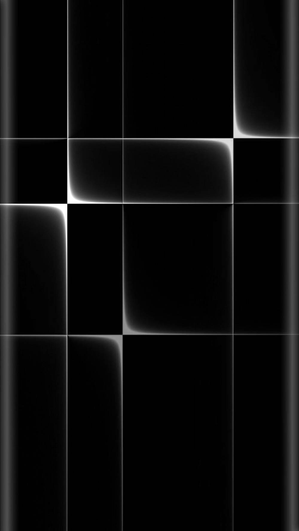 glowing lines, black 3d, minimalist grid, HD Phone Wallpaper