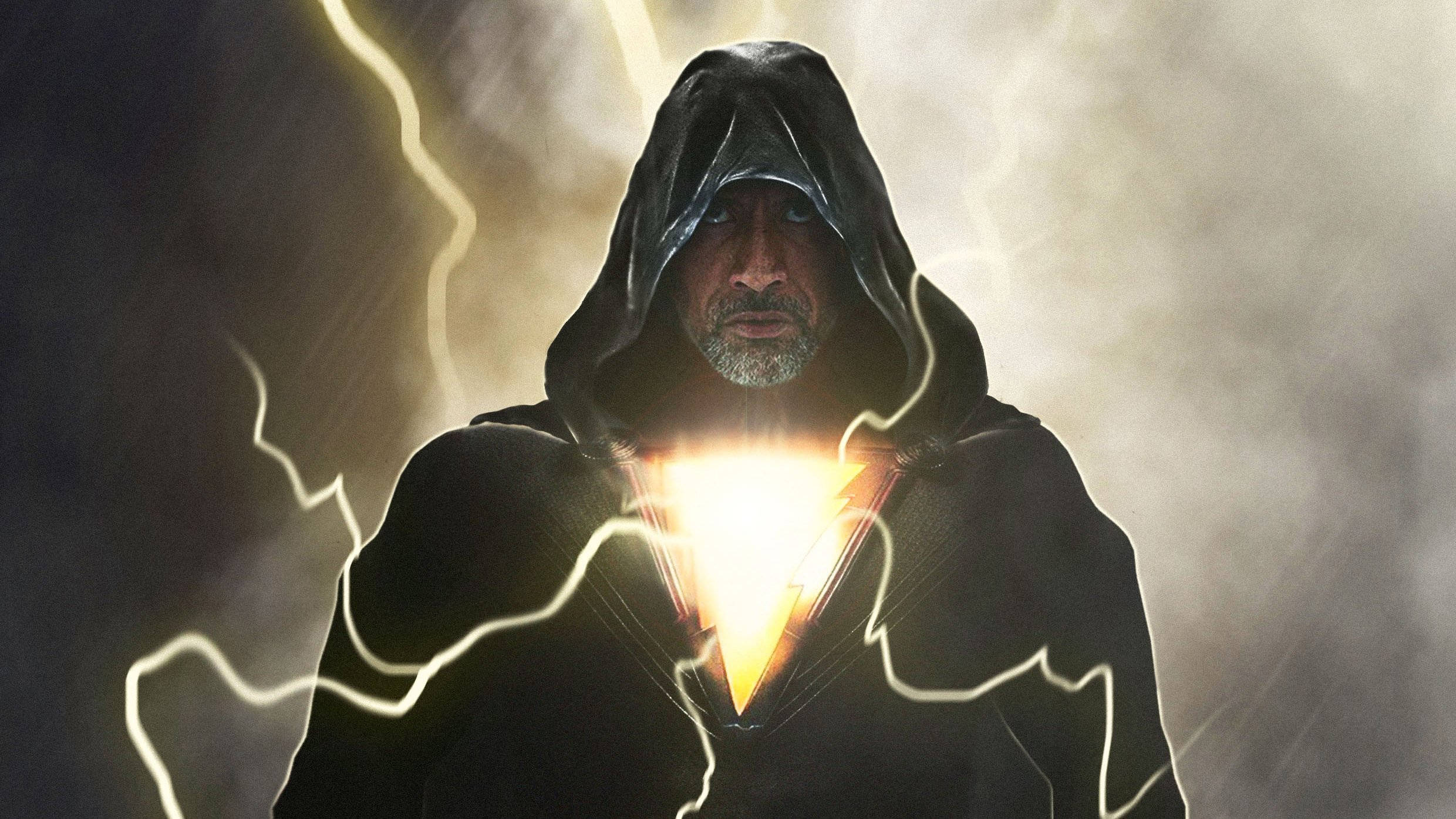 Black Adam, hooded, glowing eyes, Full HD Desktop Wallpaper