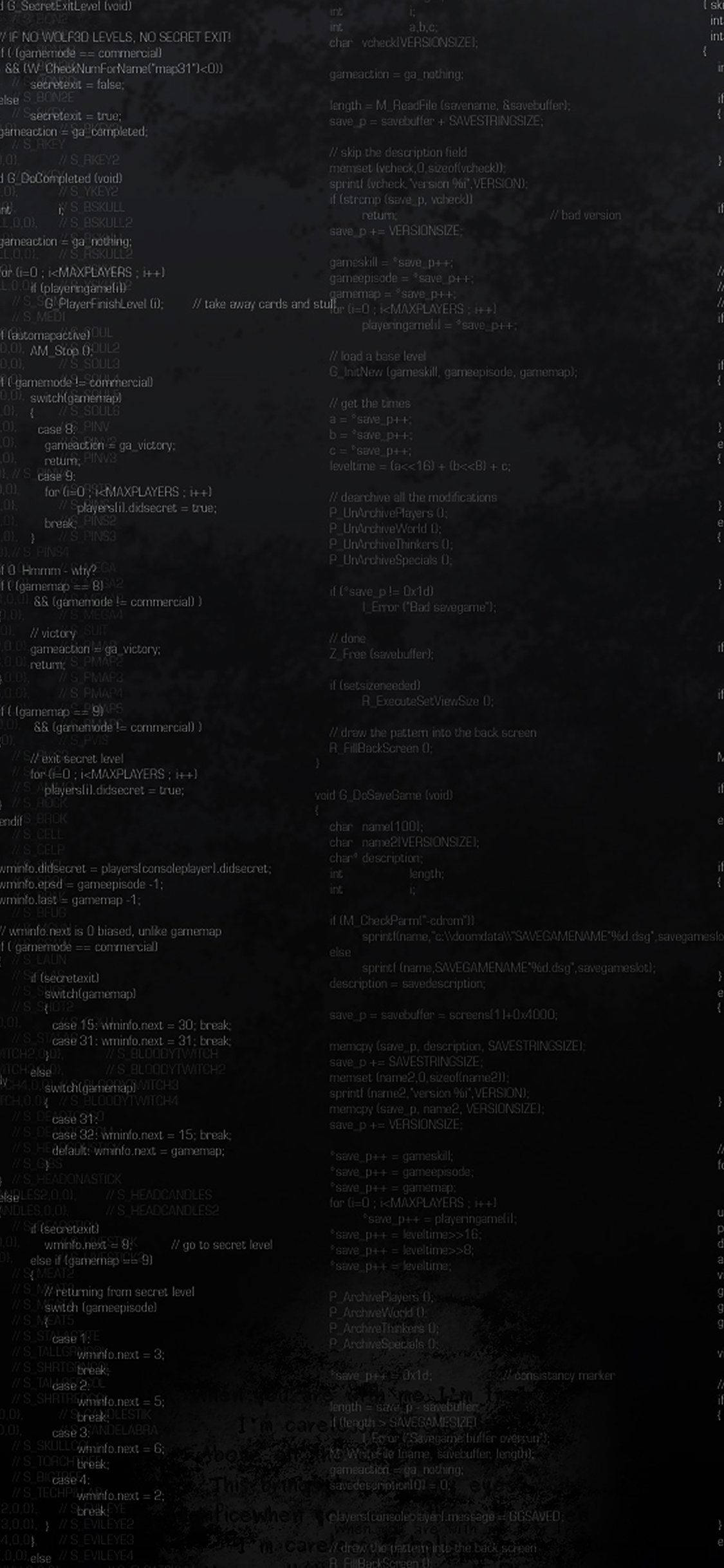 Black Aesthetic Phone, glowing lines of computer code, dark background, Full HD Phone Wallpaper