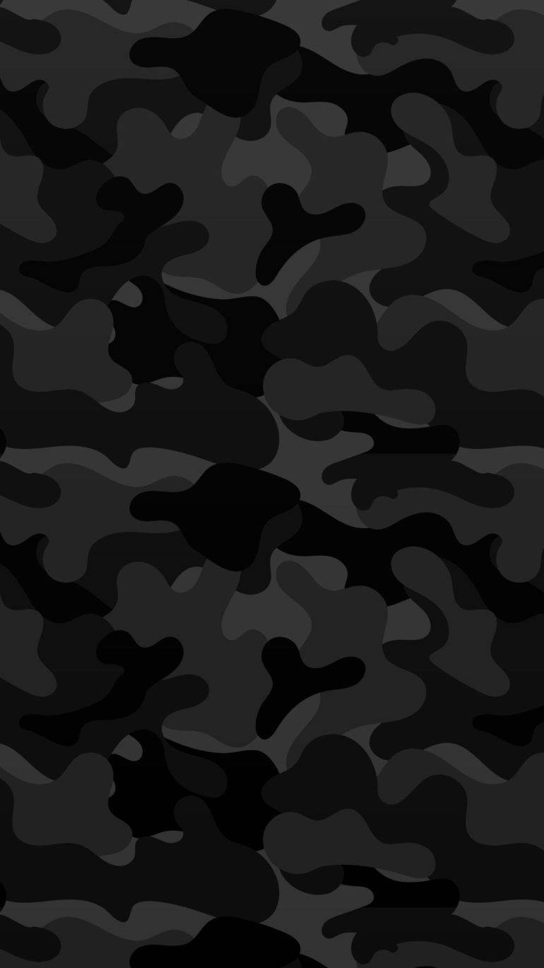 Black Aesthetic Phone, army camouflage, monochrome camouflage, HD Phone Wallpaper