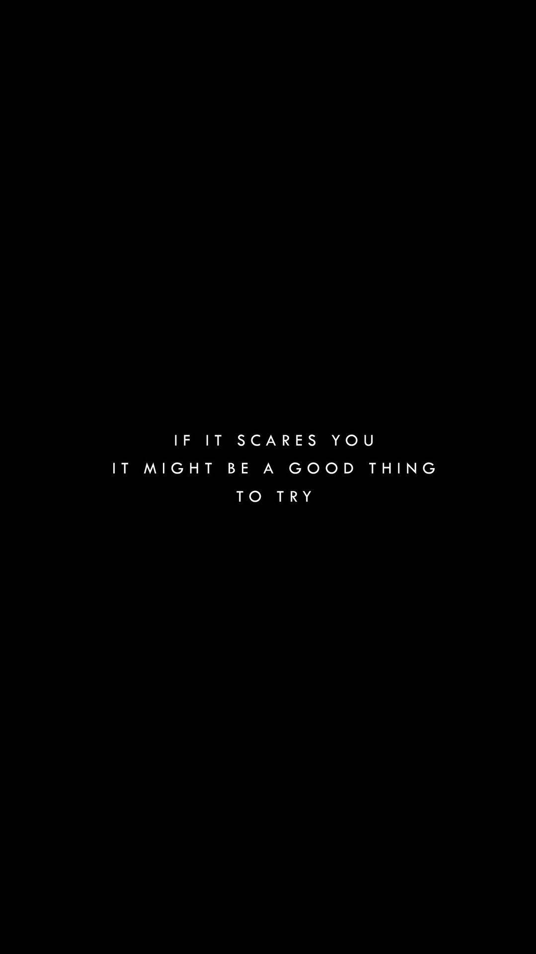Black Aesthetic Phone, pure black background, Bold white text, Full HD Phone Wallpaper