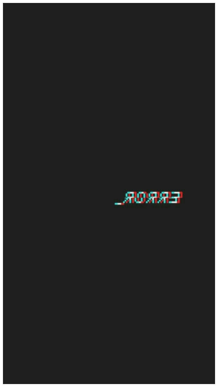 glitched pixelated text, solid black background, red and cyan chromatic aberration, HD Phone Wallpaper