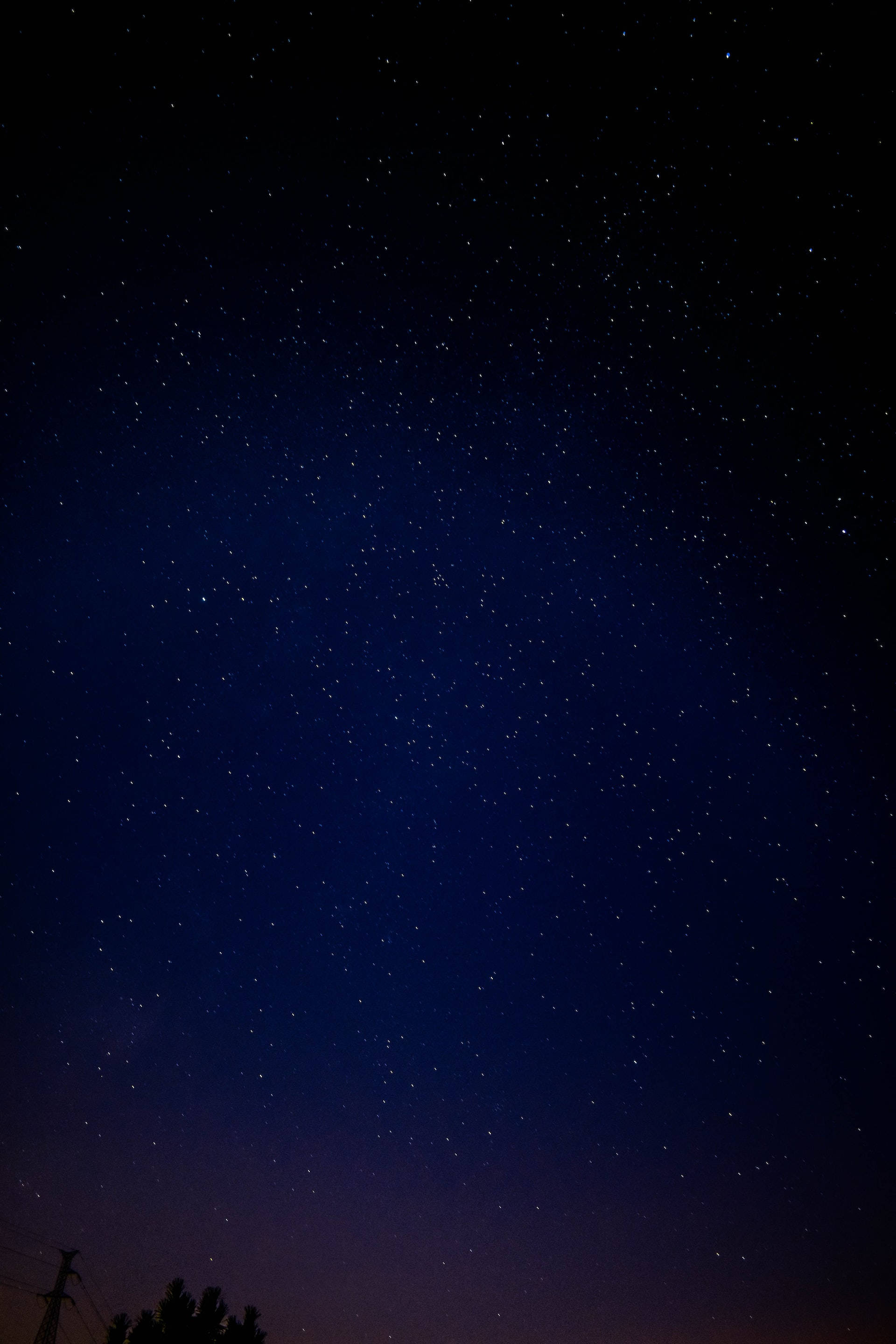 gradient violet sky, night sky, countless stars, 2K Phone Wallpaper