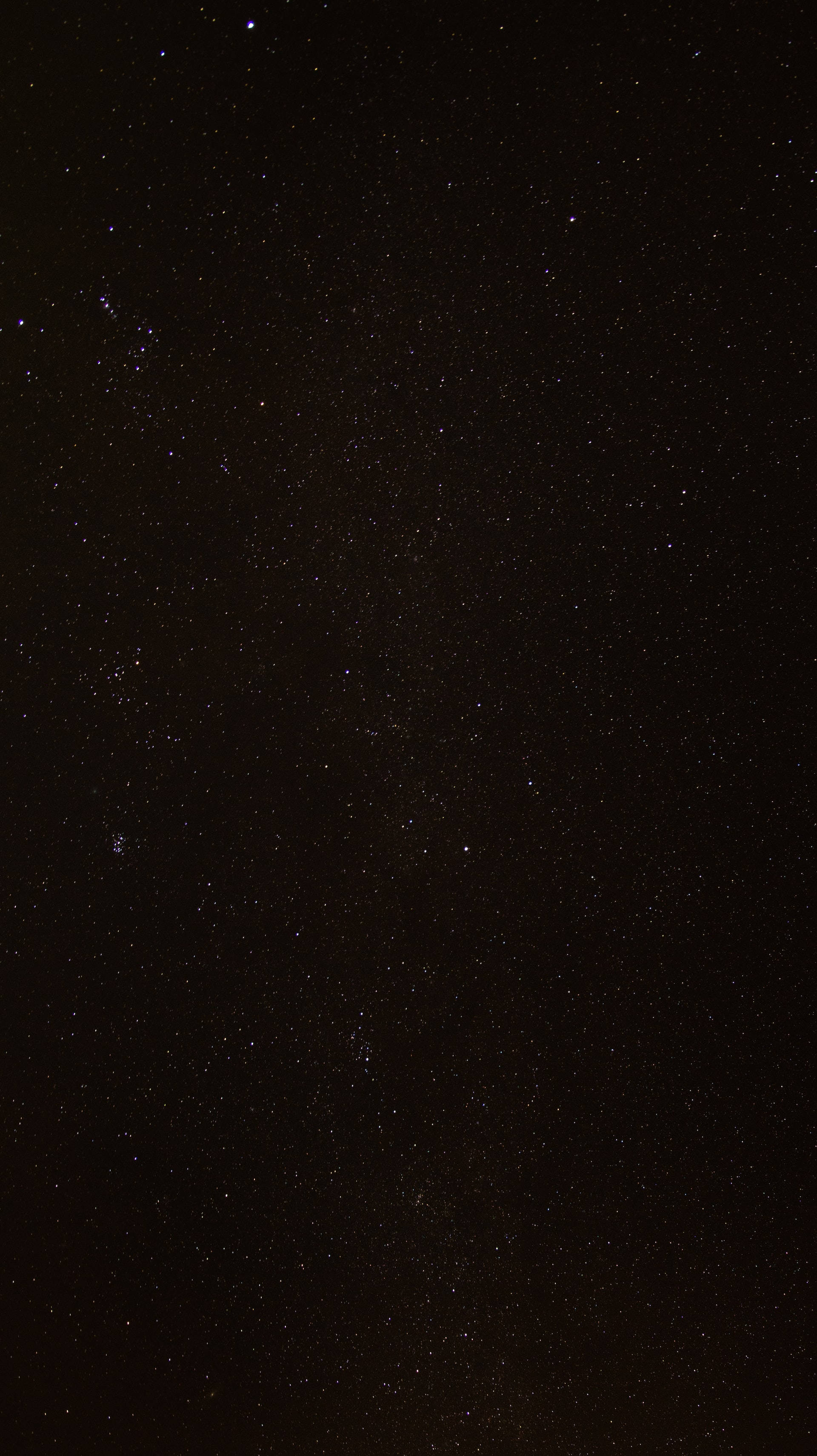 starry sky, twinkling stars, cosmic dust clouds, 2K Phone Wallpaper