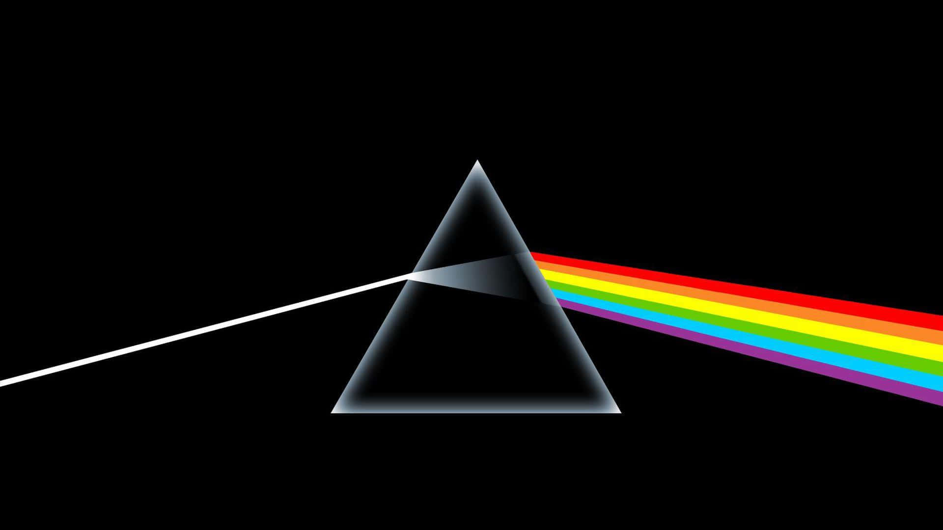 Dark Side Of The Moon, black glass prism, white light beam, Full HD Desktop Wallpaper