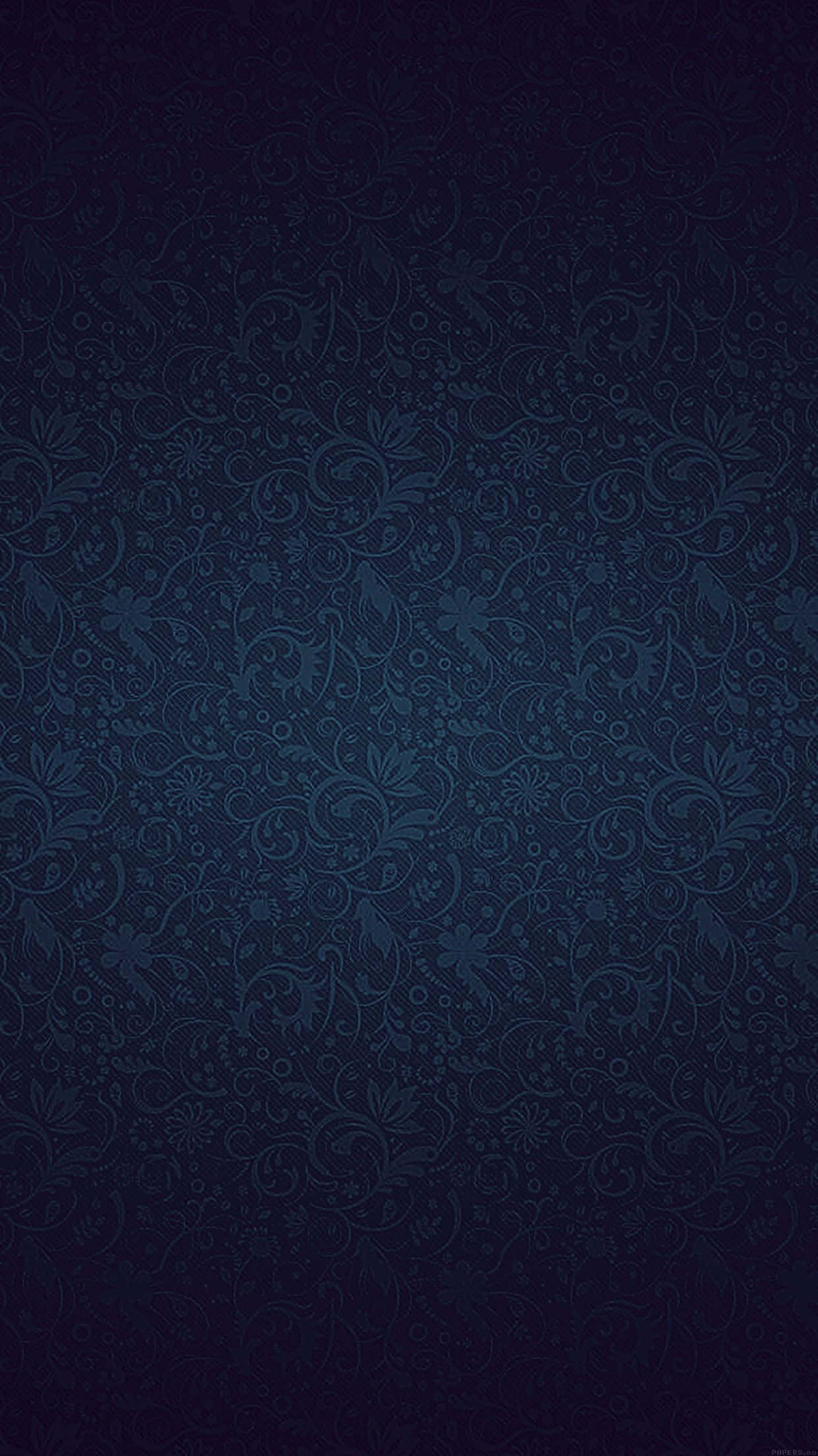 dark blue, floral pattern, vine pattern, Full HD Phone Wallpaper