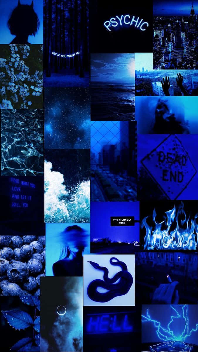 Black Blue Aesthetic, urban nights, stars, SD Phone Wallpaper