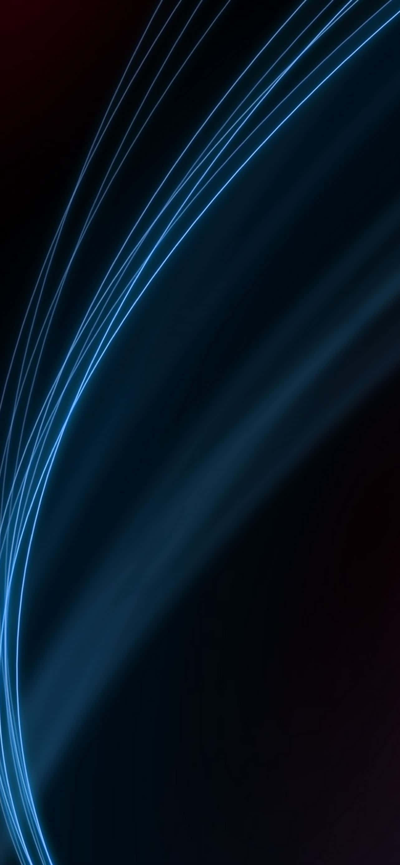 black and blue iPhone, glowing blue light streaks, deep black background, 2K Phone Wallpaper