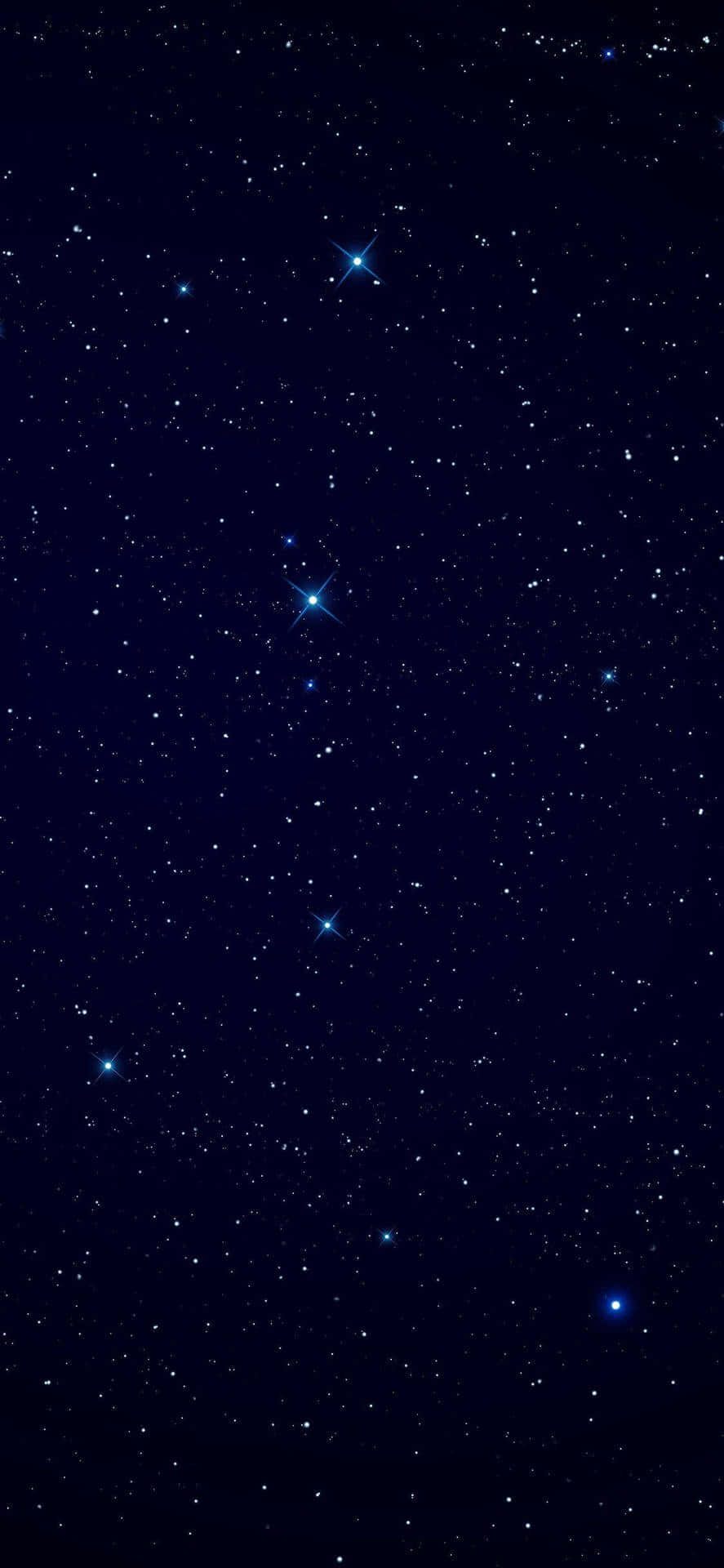 Black And Blue iPhone, deep navy night sky, twinkling stars, Full HD Phone Wallpaper
