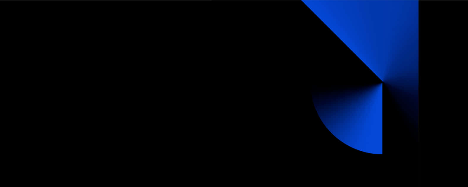 glowing blue, geometric shape, stark black background, HD Desktop Wallpaper