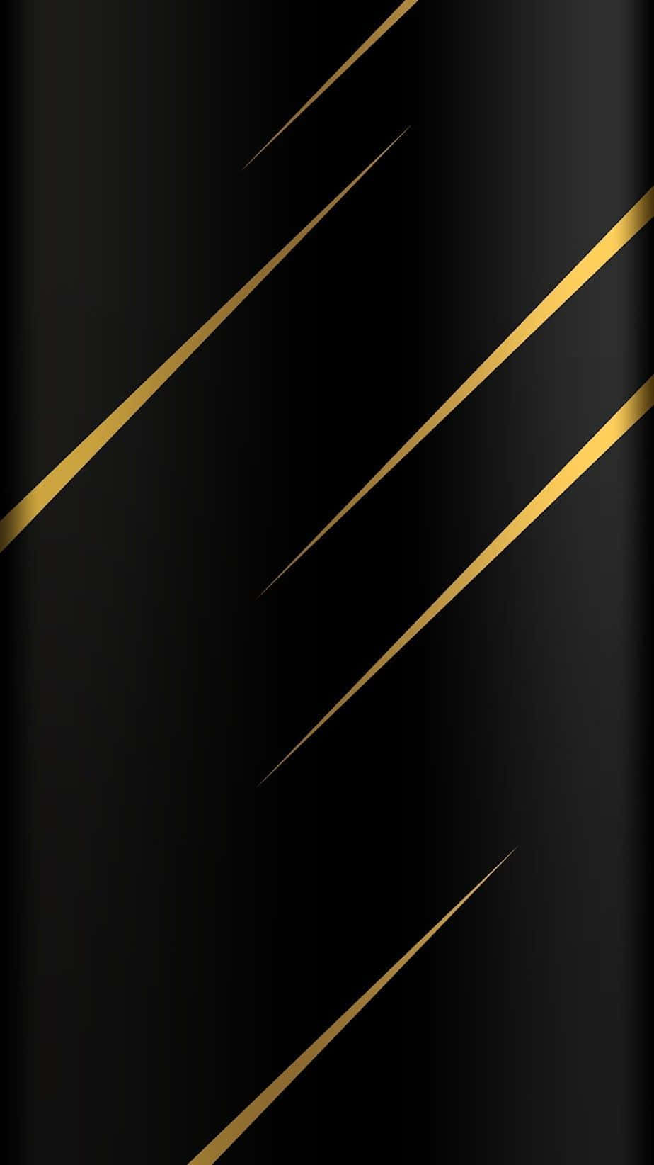 elegant black and gold, diagonal gold lines, luxurious modern abstract pattern, HD Phone Wallpaper