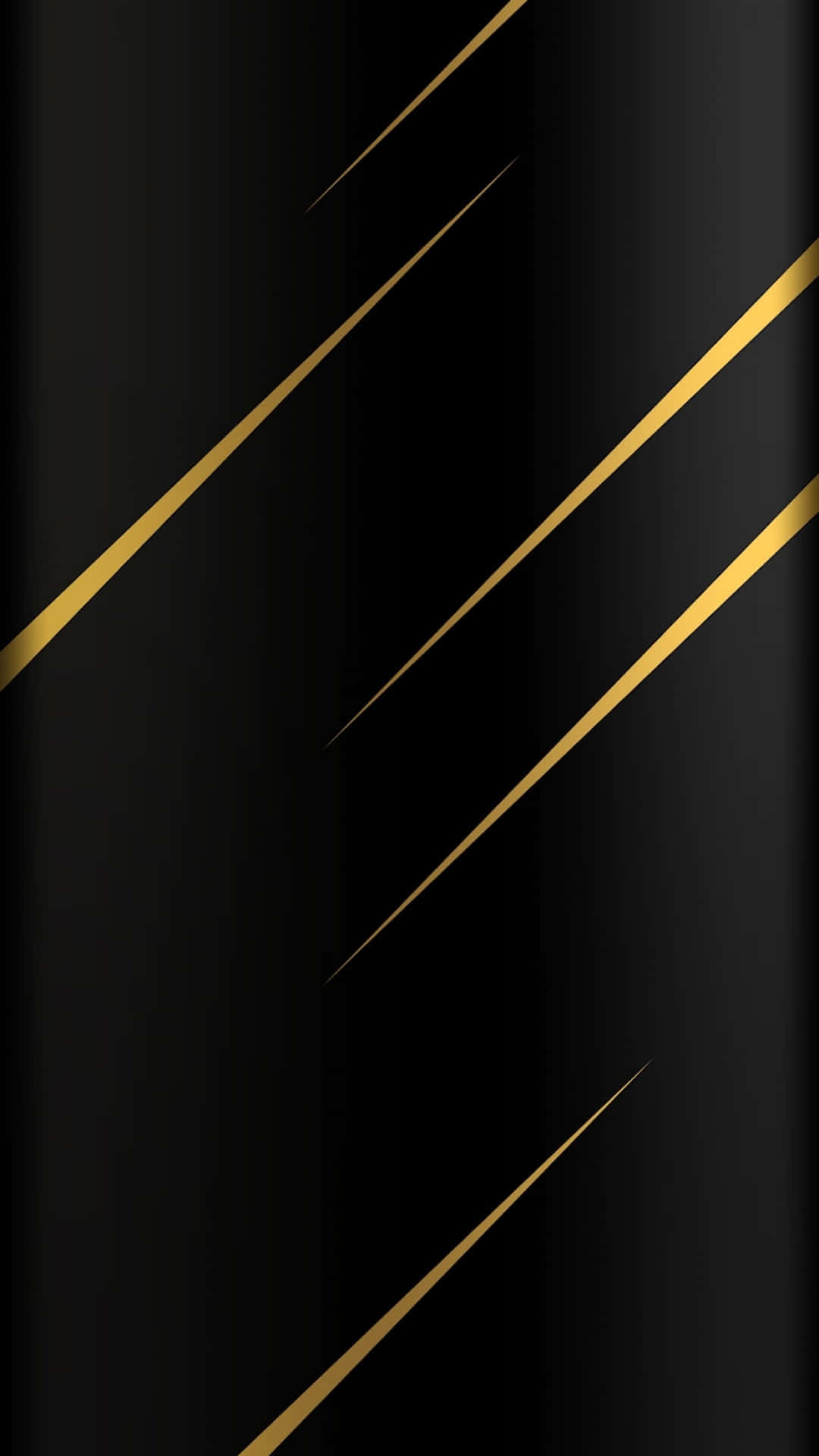 Black Gold Strip, diagonal gold stripes, elegant black background, Full HD Phone Wallpaper