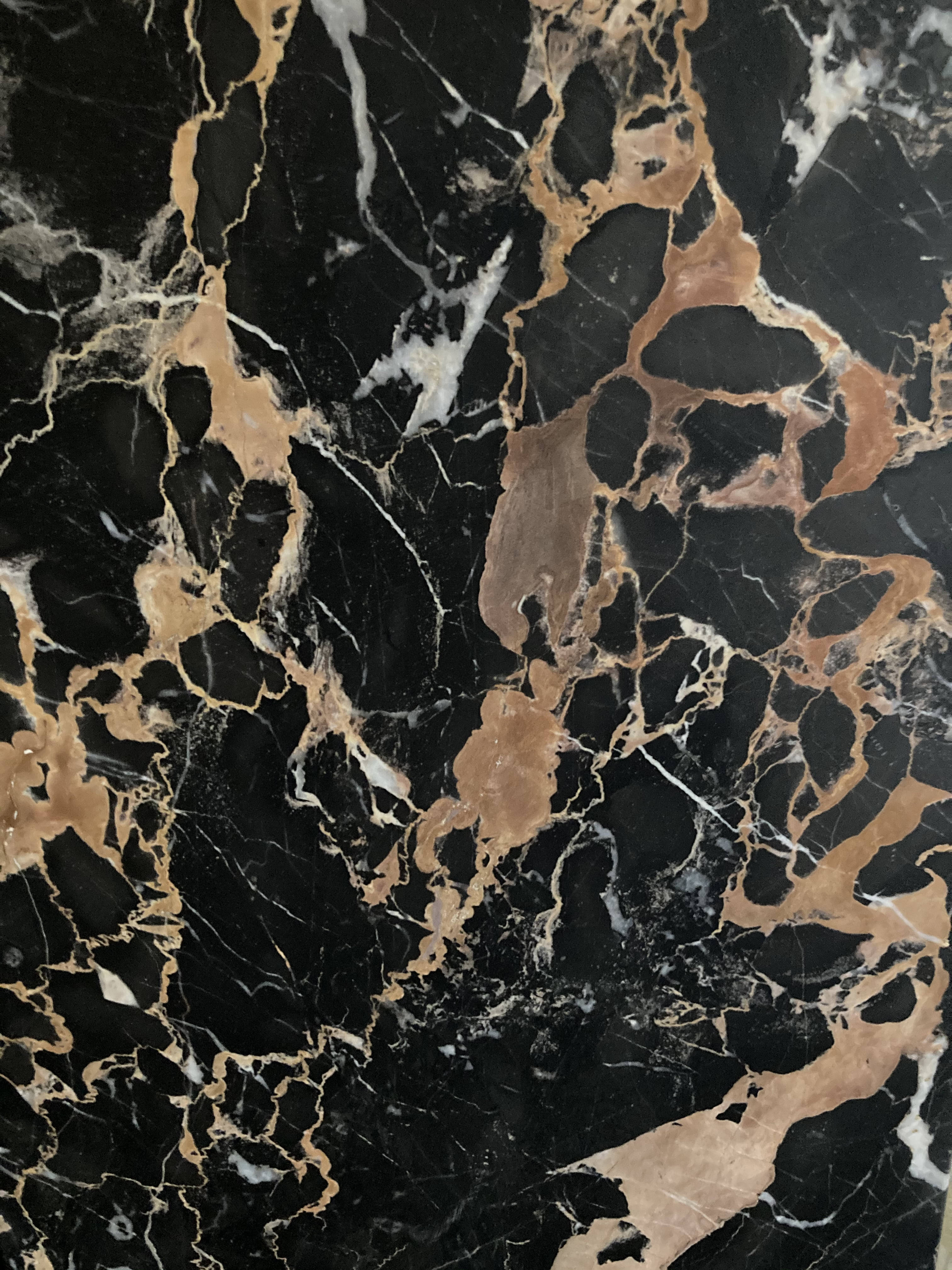 Flat Black And Gold Marble, black marble, gold veining, 4K Phone Wallpaper