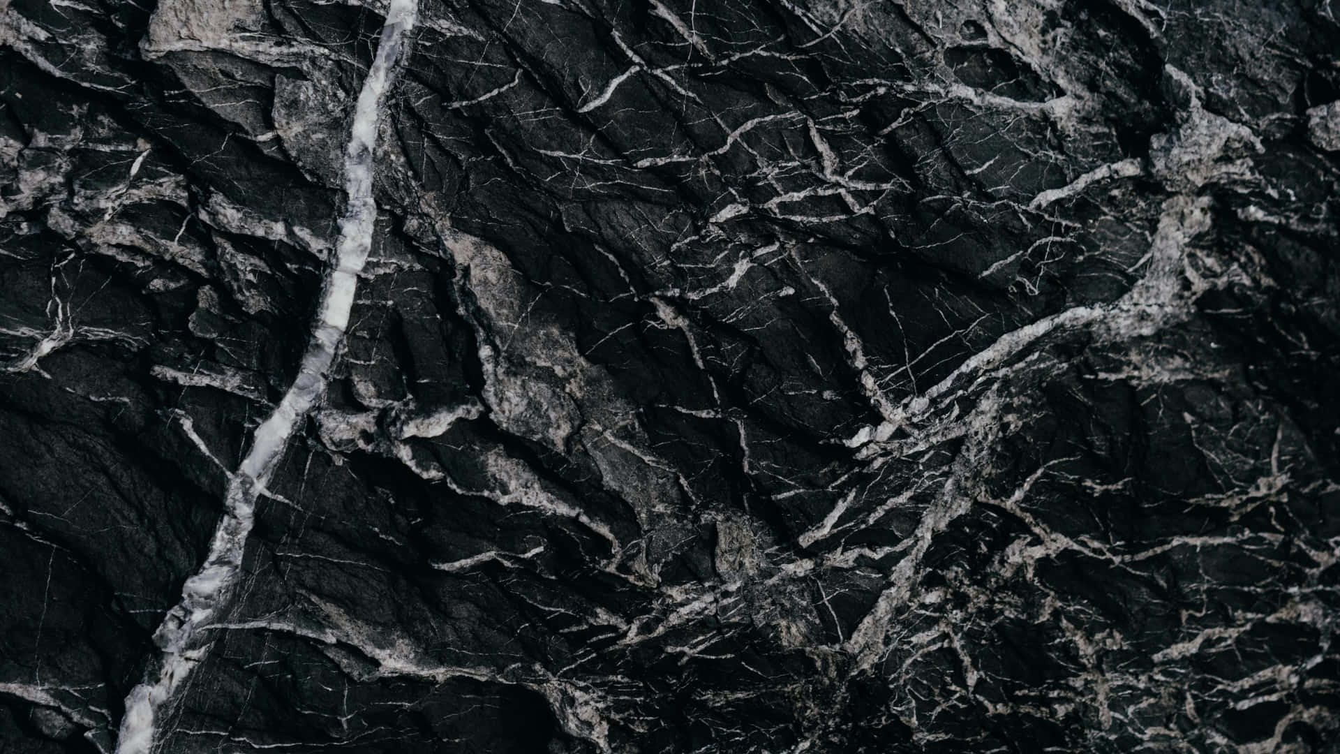 black marble, white and gray veining, luxurious natural stone texture, Full HD Desktop Wallpaper