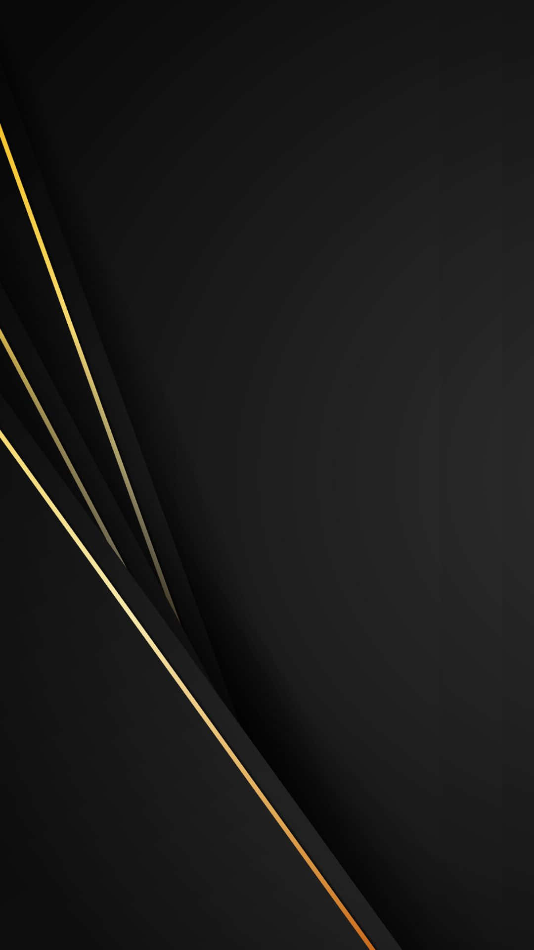 Glossy Black, Gold Abstract, diagonal gold lines, Full HD Phone Wallpaper