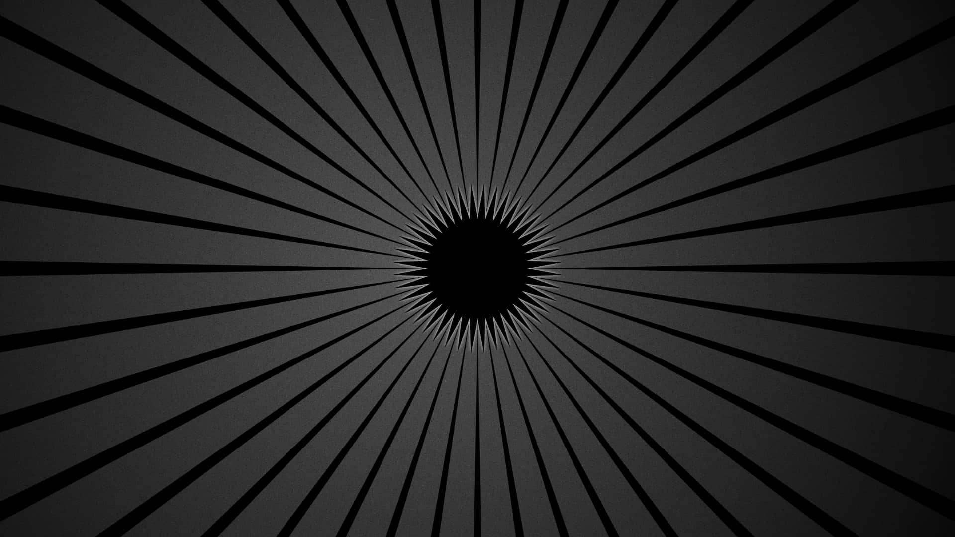 Black And Gray, radial pattern, central dark circle, Full HD Desktop Wallpaper