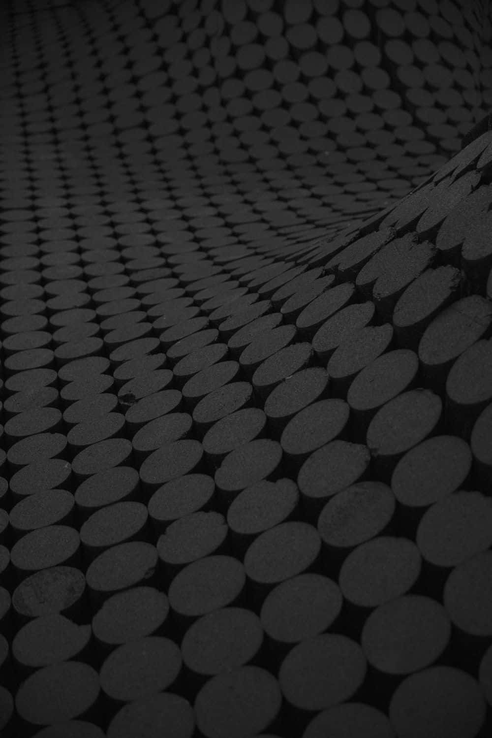 Black And Gray, carpet, circle pattern, HD Phone Wallpaper