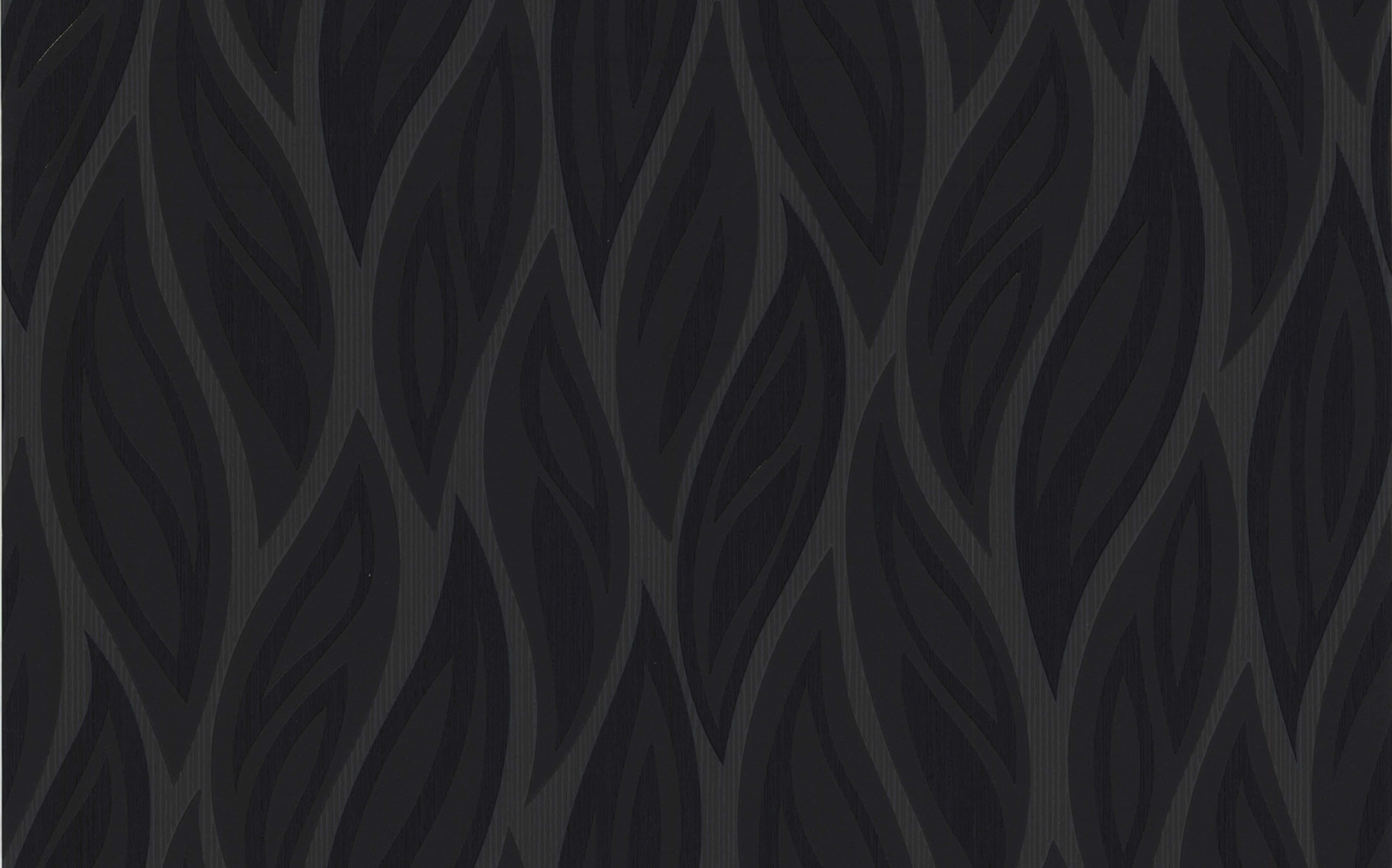 Black And Gray, leaf like pattern, dark charcoal, 4K Desktop Wallpaper