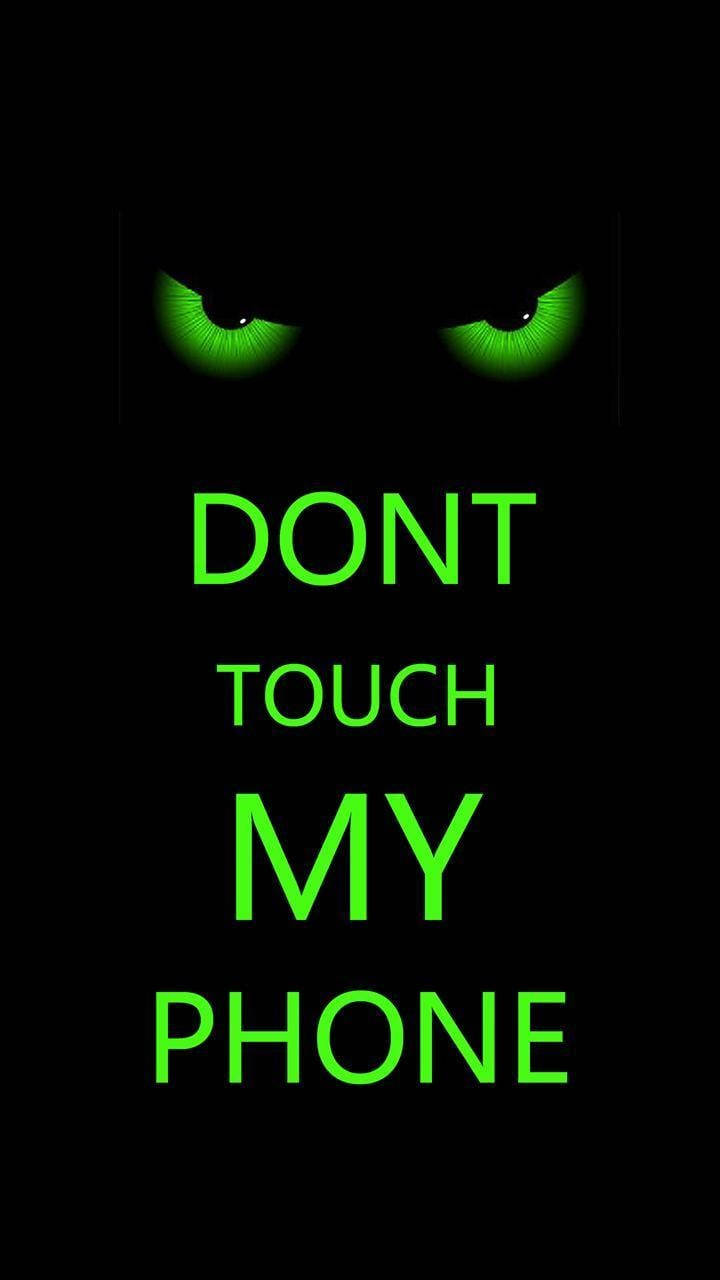 Neon Green Screen, glowing green eyes, bold green text, HD Phone Wallpaper
