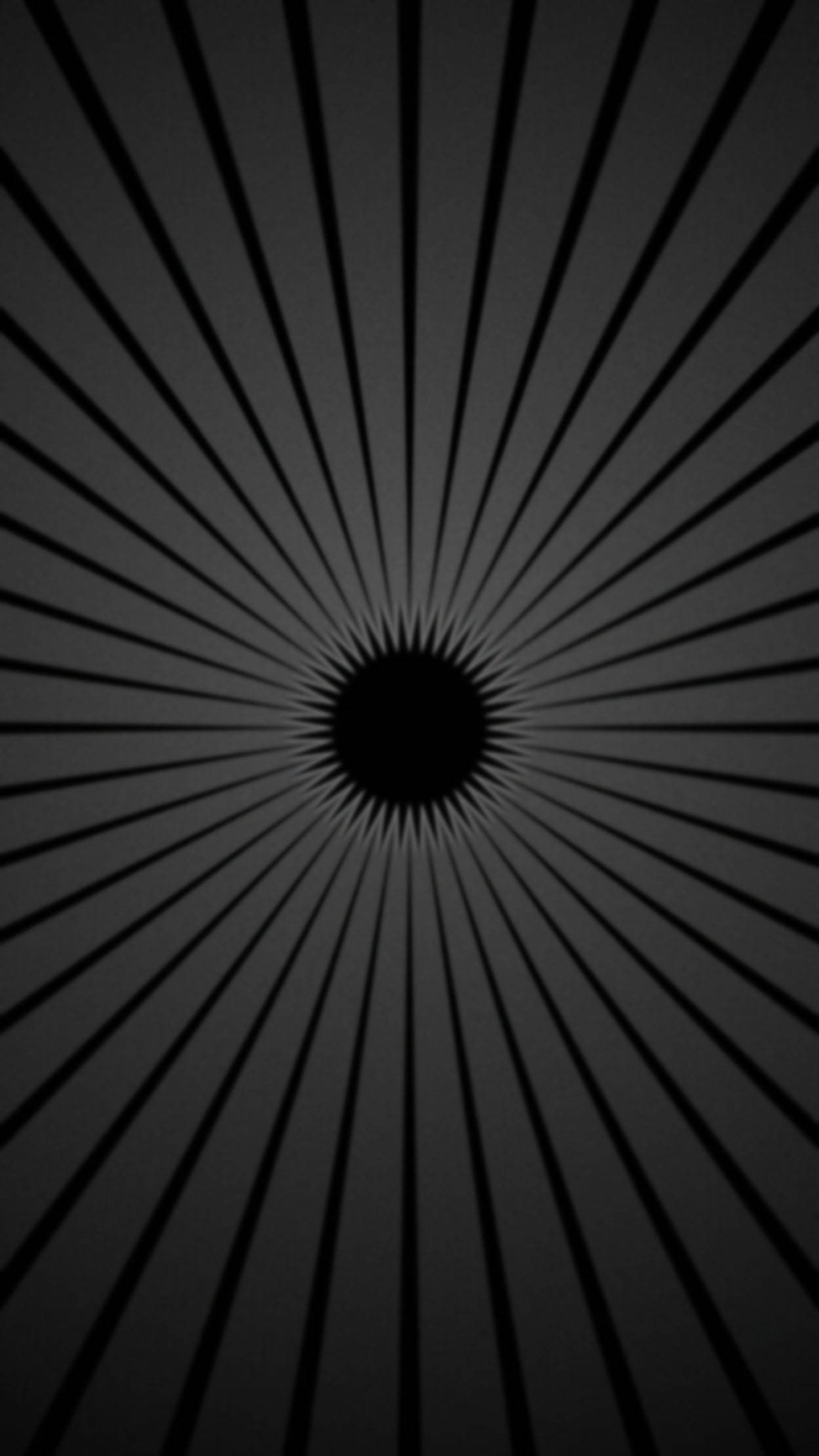 Black And Grey iPhone, monochrome radial pattern, black lines, Full HD Phone Wallpaper