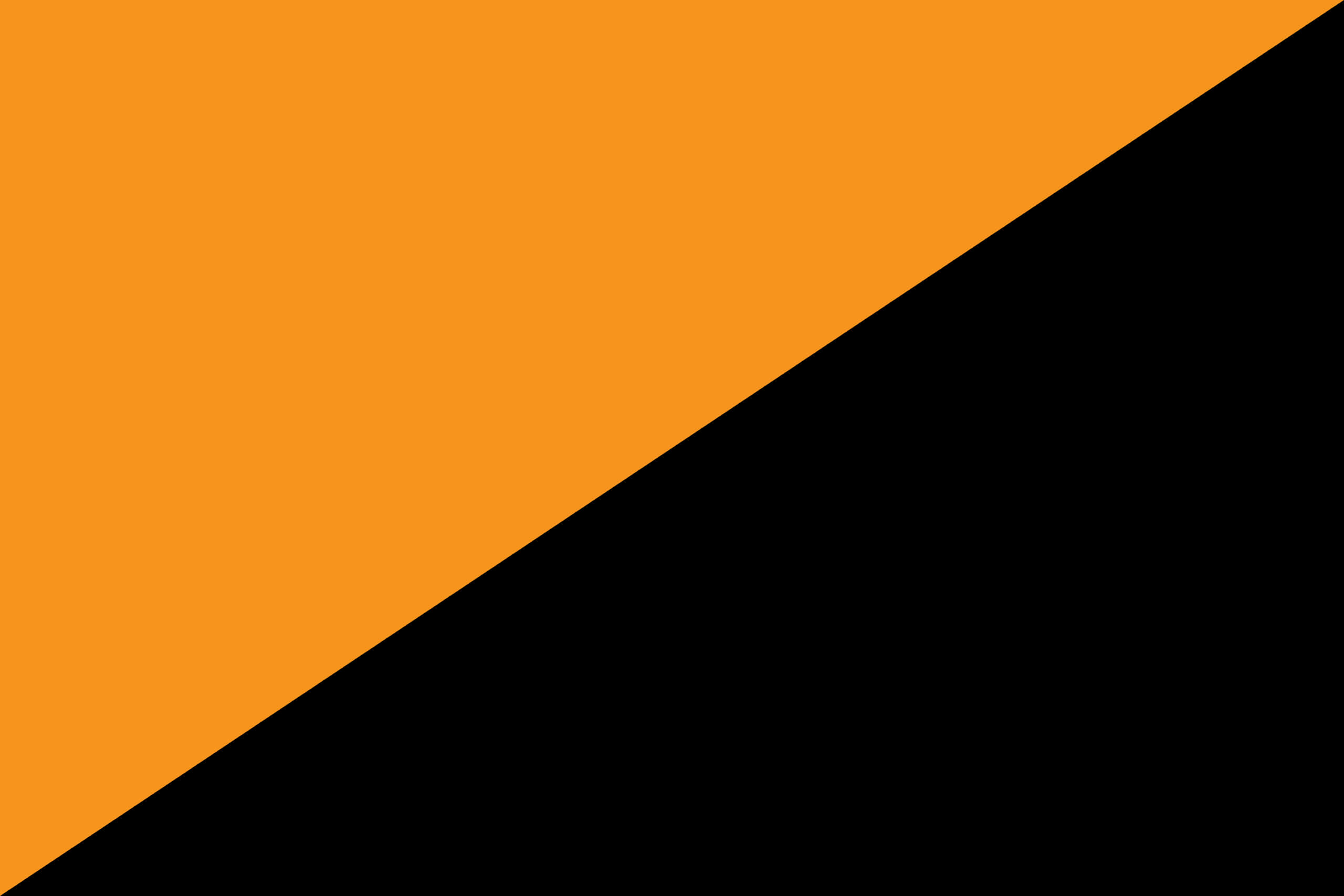 Black and Orange, vibrant orange, solid black, 2K Desktop Wallpaper