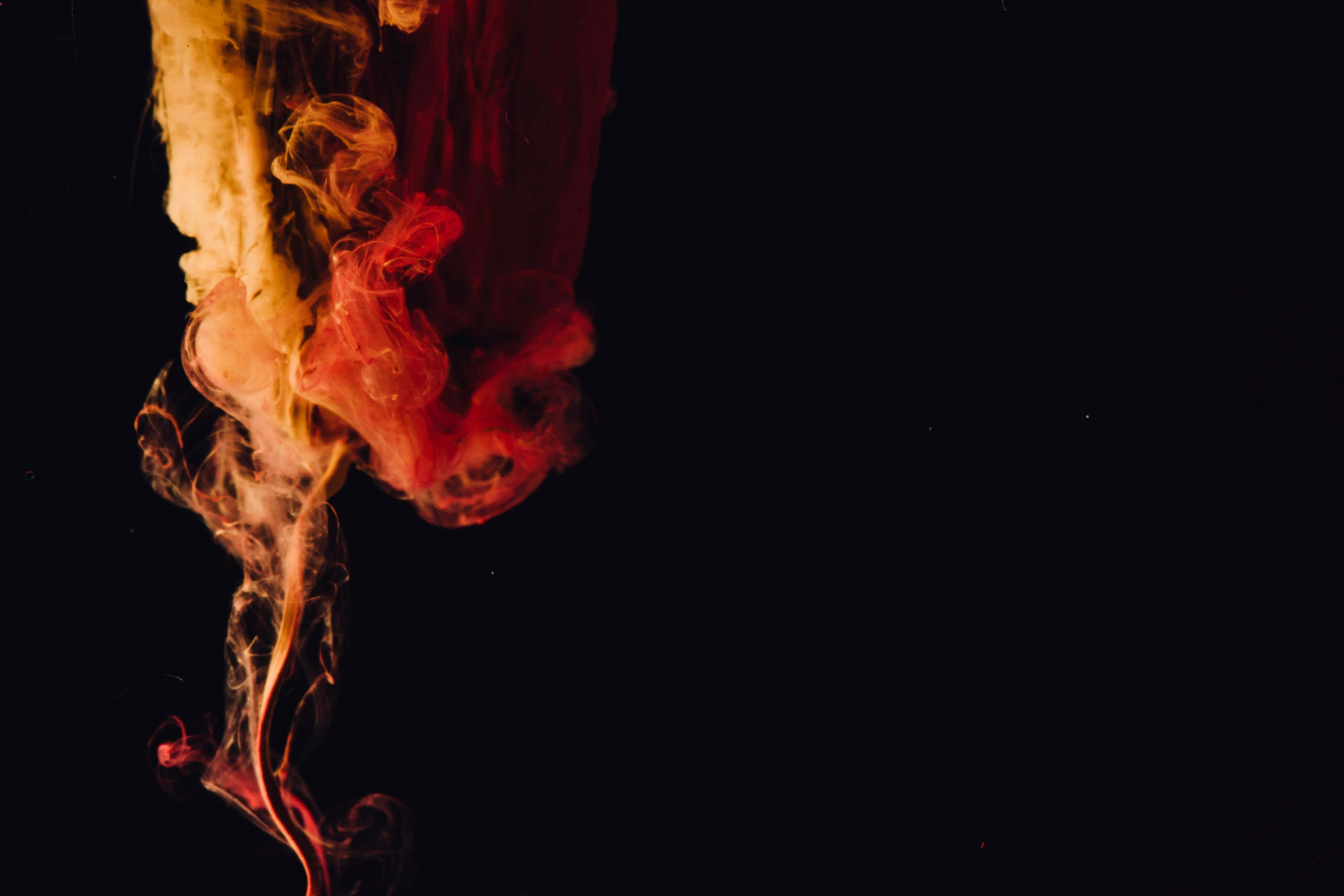 Black and Orange, abstract, vibrant red, 4K Desktop Wallpaper