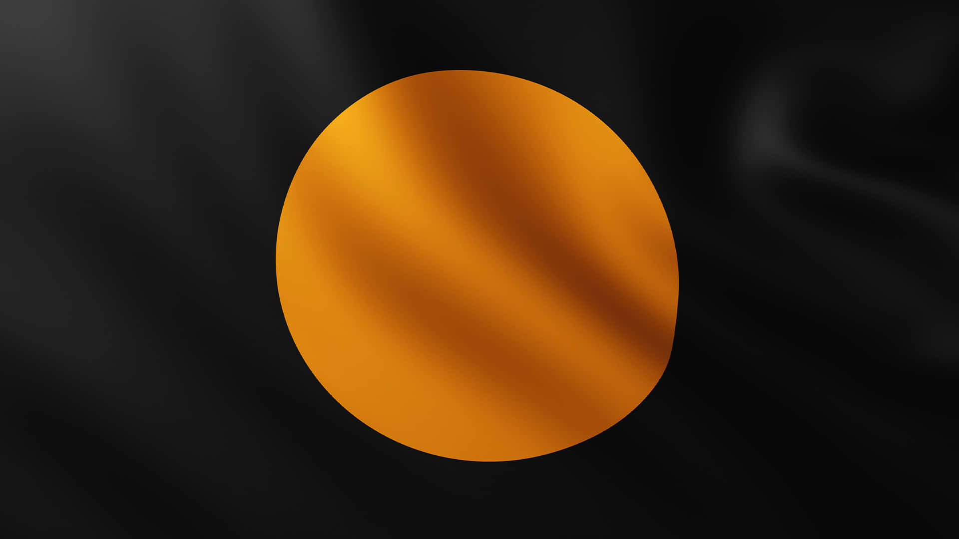 black and orange, golden sun, rippling black fabric, Full HD Desktop Wallpaper