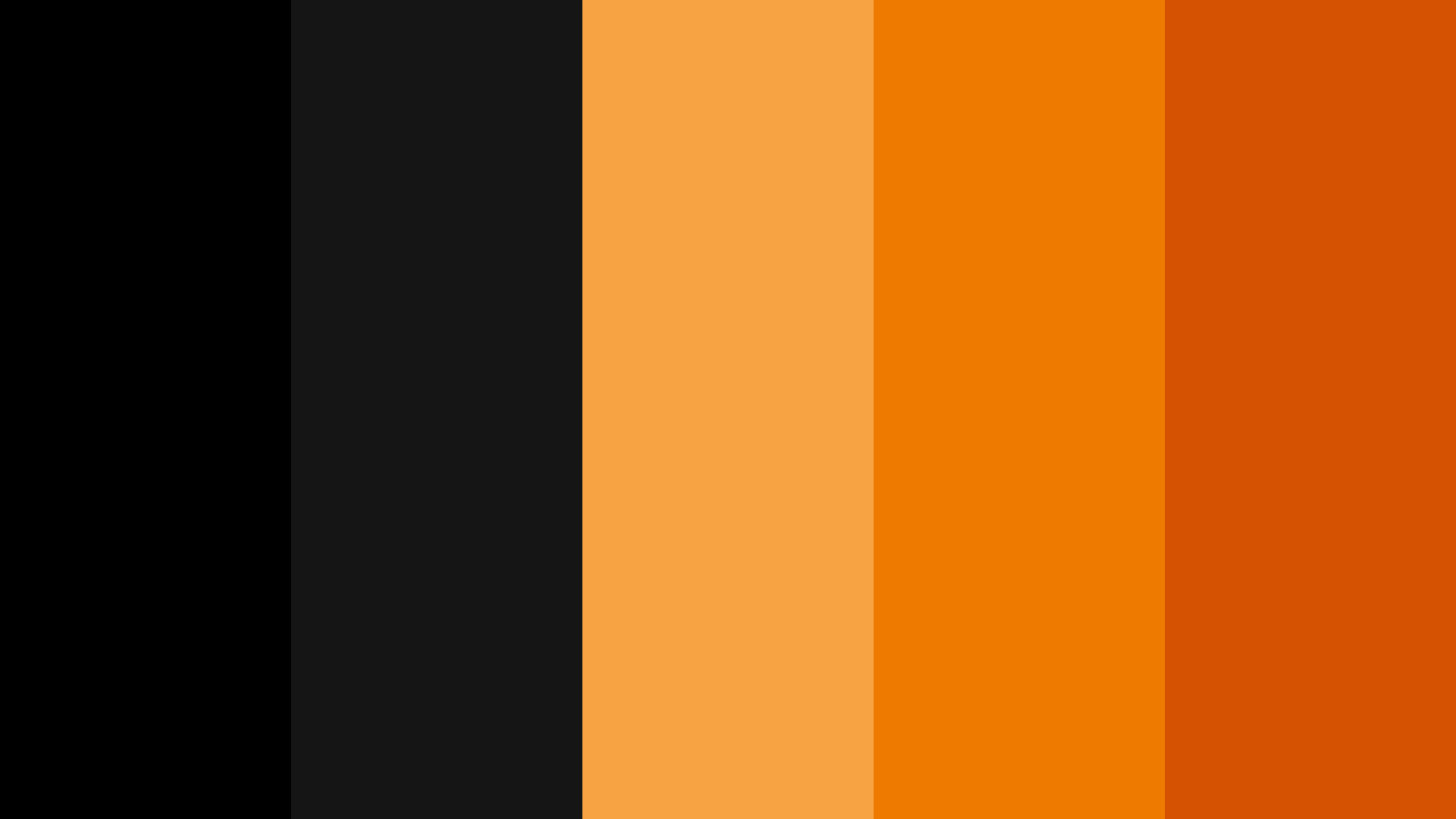 black and orange, abstract design, five vertical stripes, Full HD Desktop Wallpaper