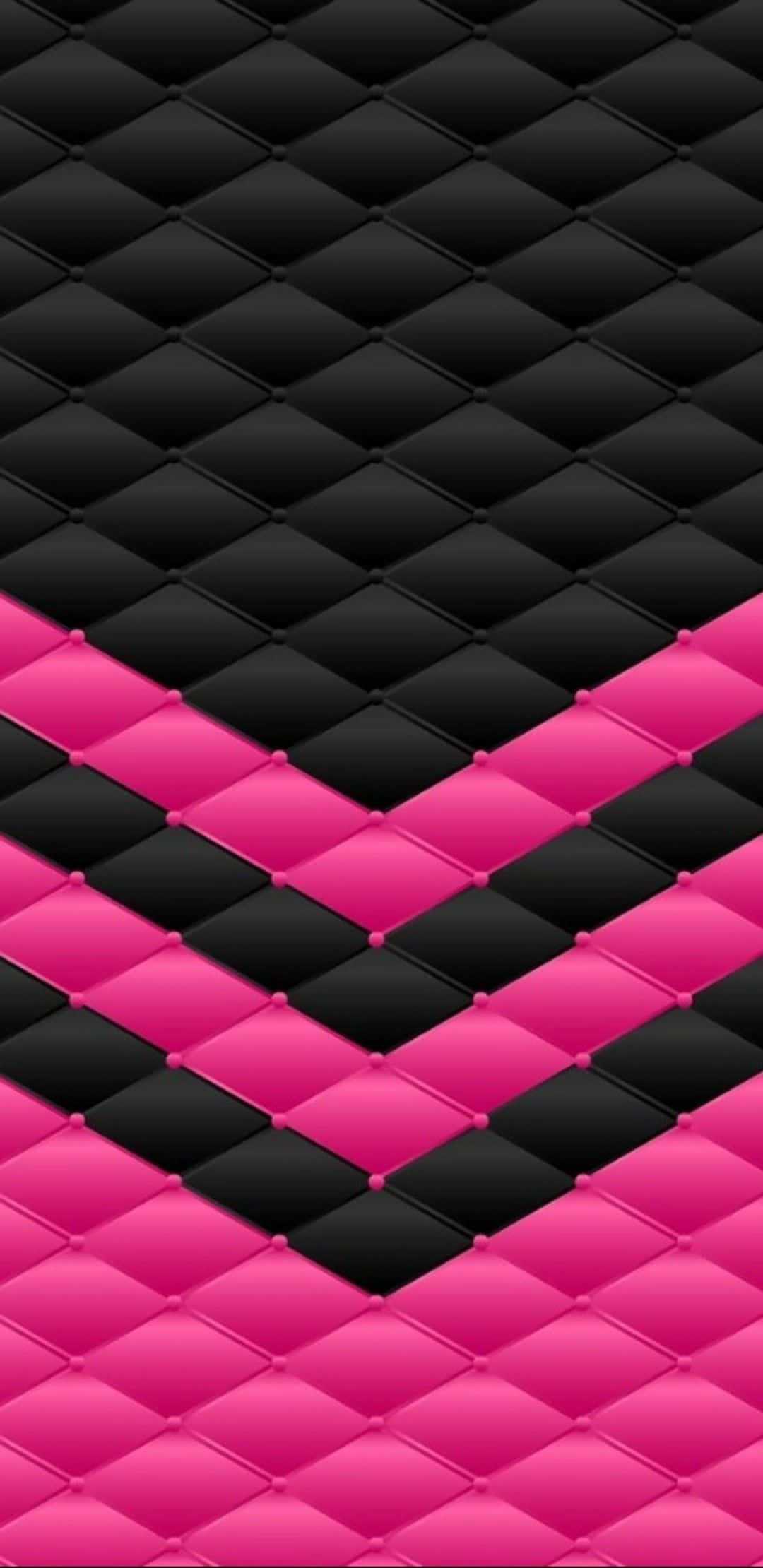 Black And Pink iPhone, geometric pattern, black, Full HD Phone Wallpaper