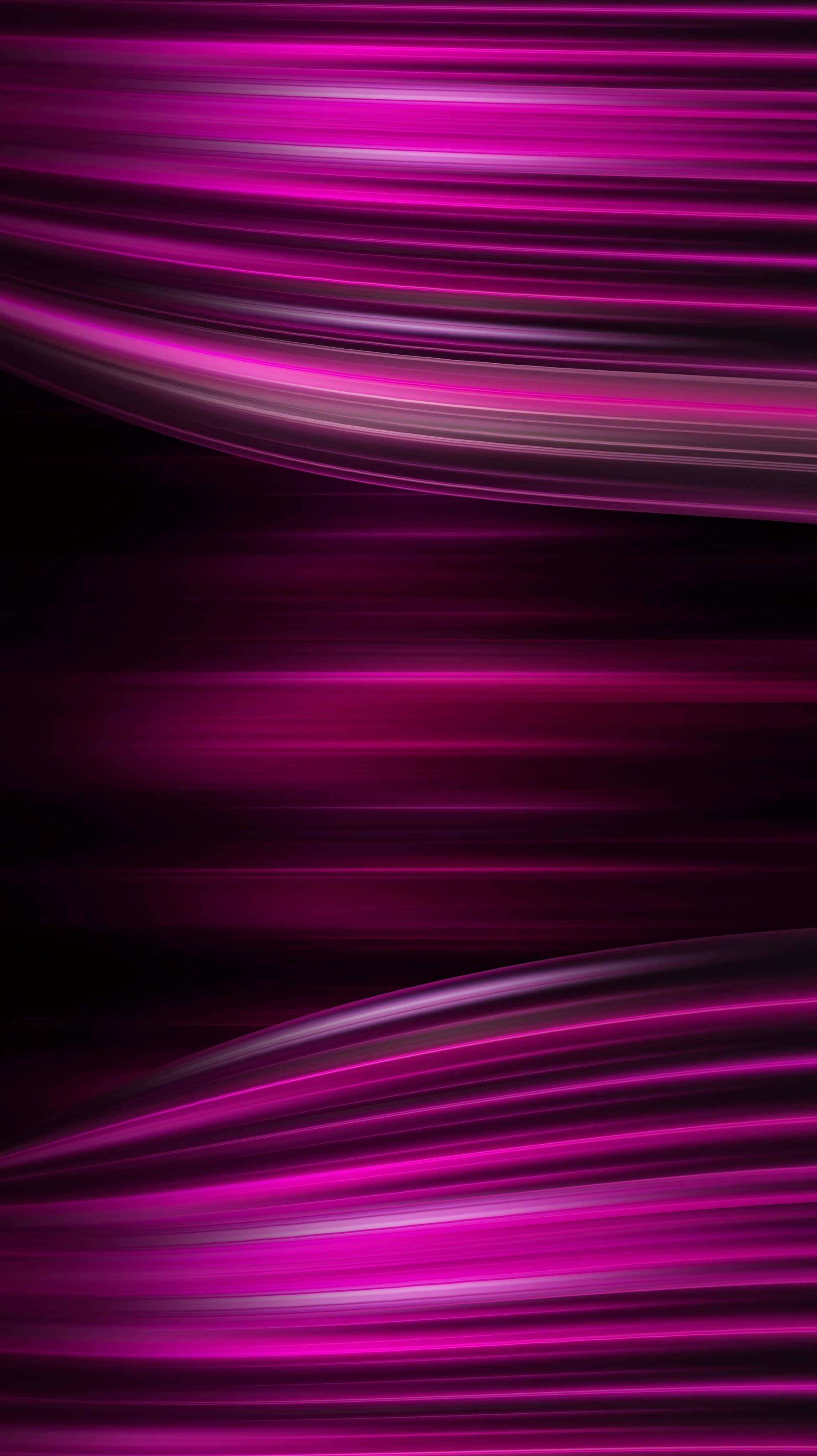 Black and Pink iPhone, vibrant magenta light streaks, dark background, 4K Phone Wallpaper