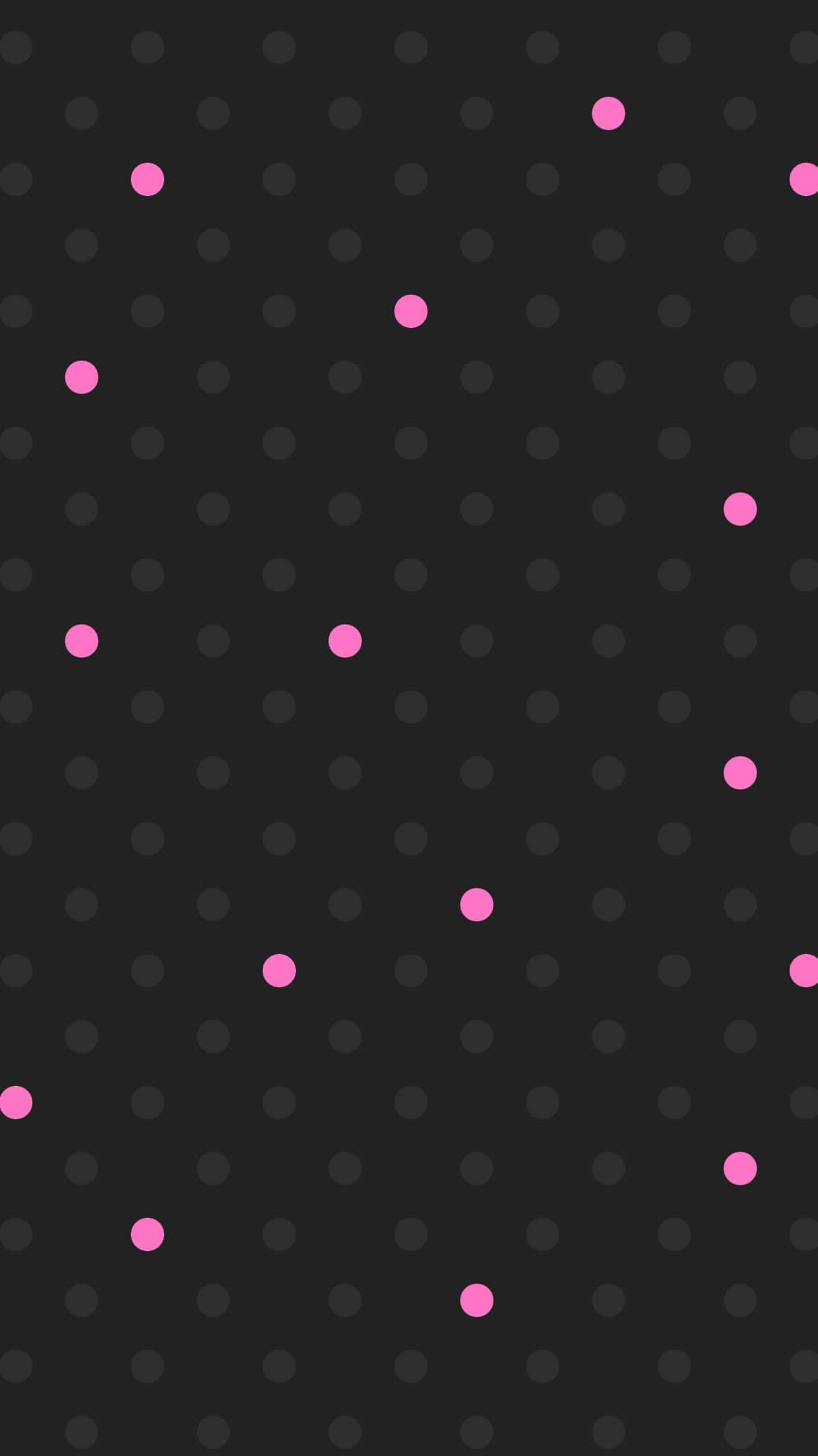 Black And Pink iPhone, tiny dots, dark gray, Full HD Phone Wallpaper