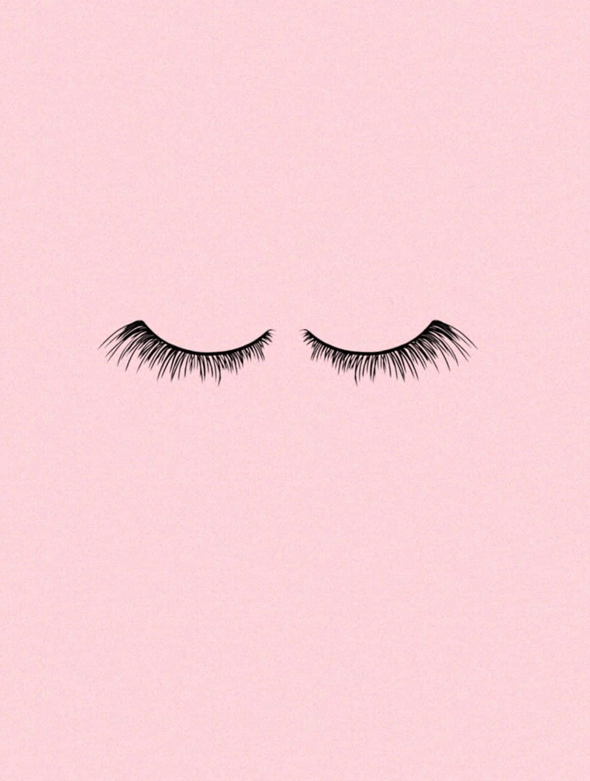 pink background, black eye, black eyelashes, HD Phone Wallpaper
