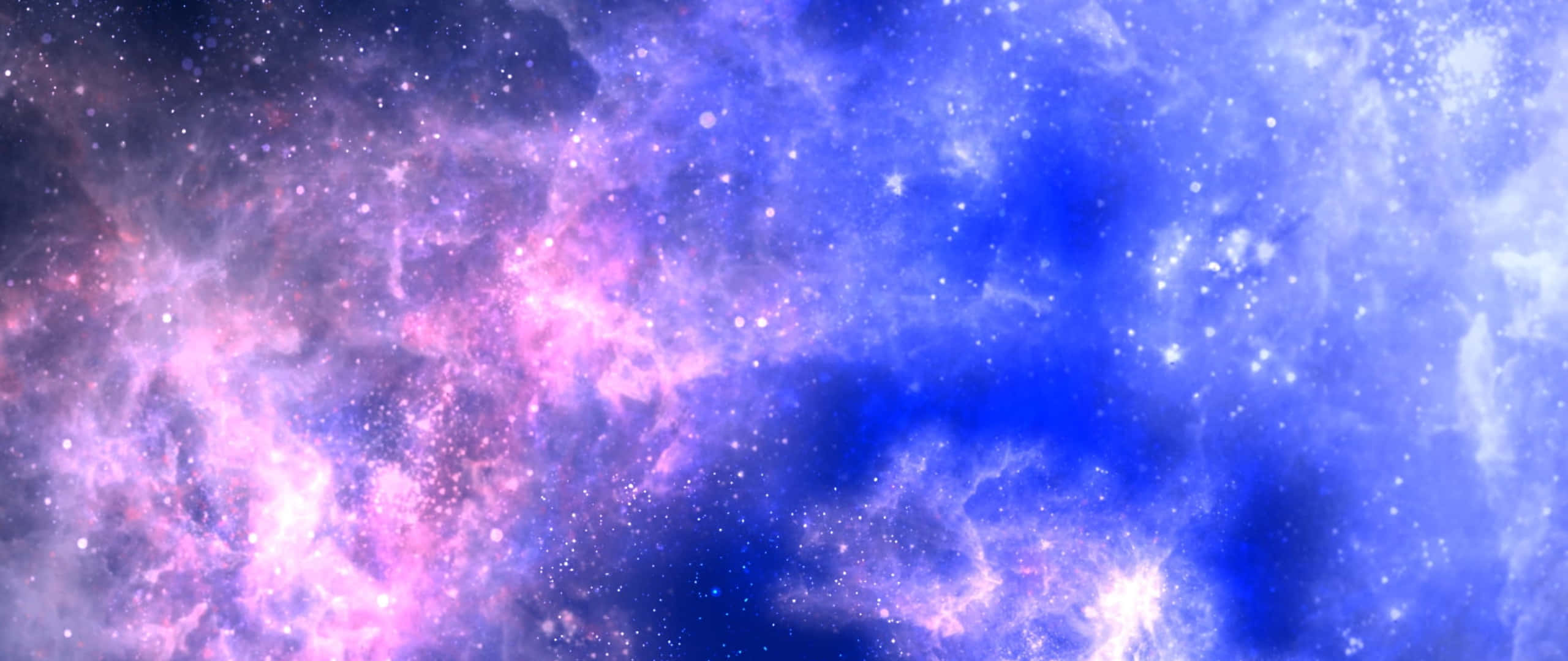 Black And Purple Galaxy, cosmic nebula, electric blues, 2K Desktop Wallpaper