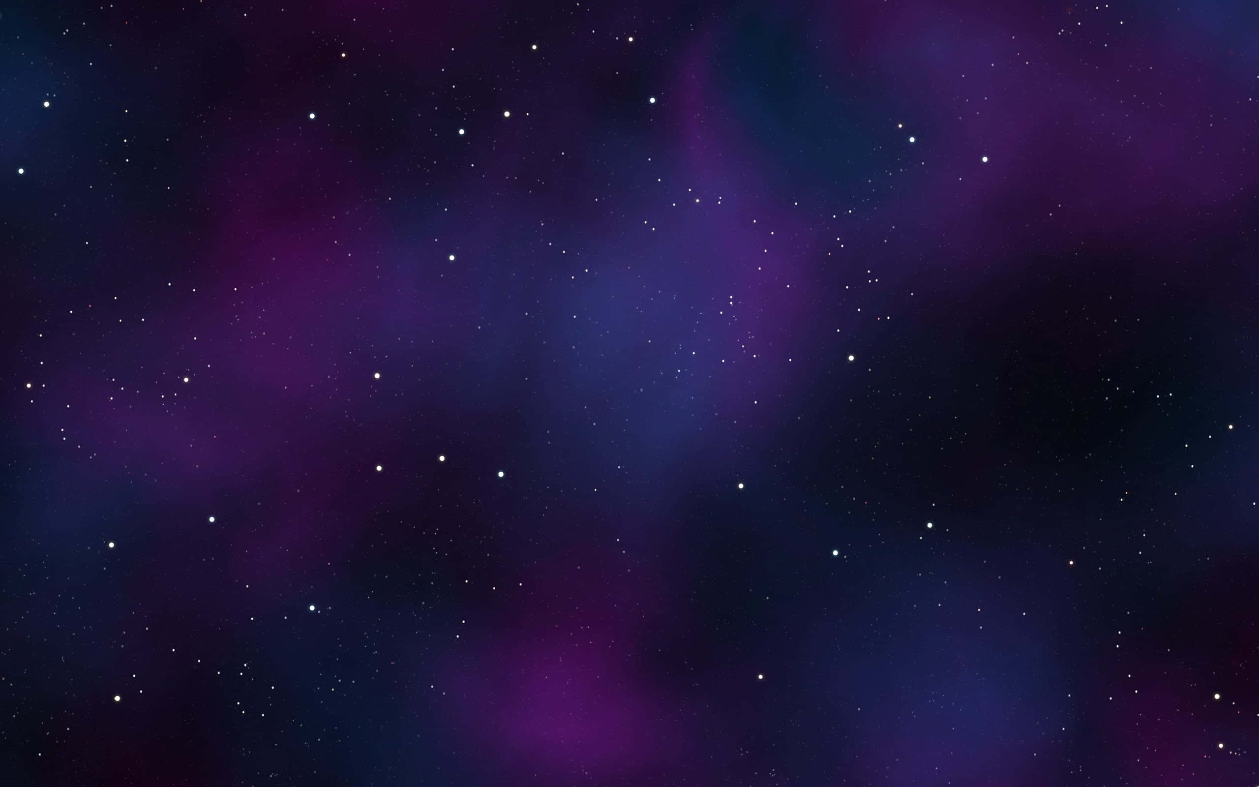Black And Purple Galaxy, deep purple, blue nebulae, 2K Desktop Wallpaper