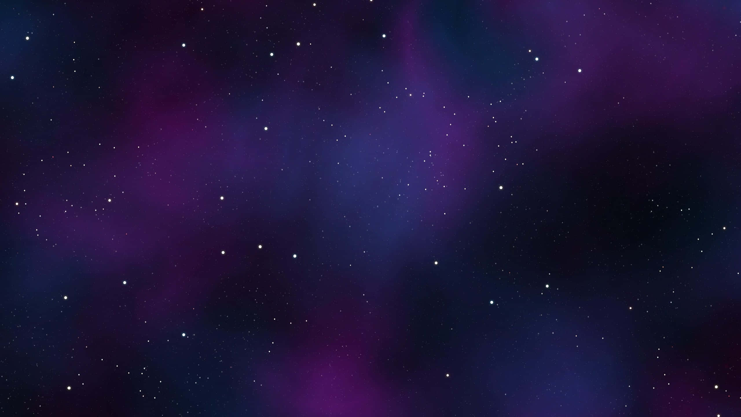 black and purple galaxy, glowing purple nebulae, twinkling stars, 2K Desktop Wallpaper