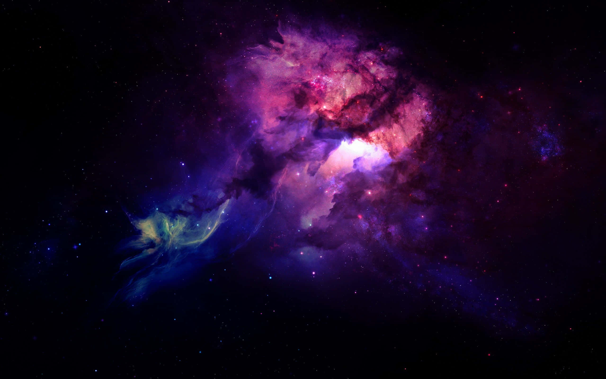 black and purple galaxy, magenta, purple pink, 2K Desktop Wallpaper