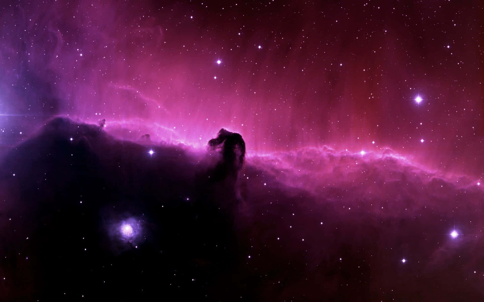 Black And Purple Galaxy, magenta, deep purple, Full HD Desktop Wallpaper