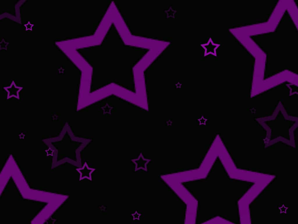purple stars, black background, vibrant purple, SD Desktop Wallpaper