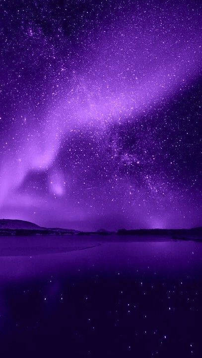 Purple Galaxy, stars, starry night sky, SD Phone Wallpaper