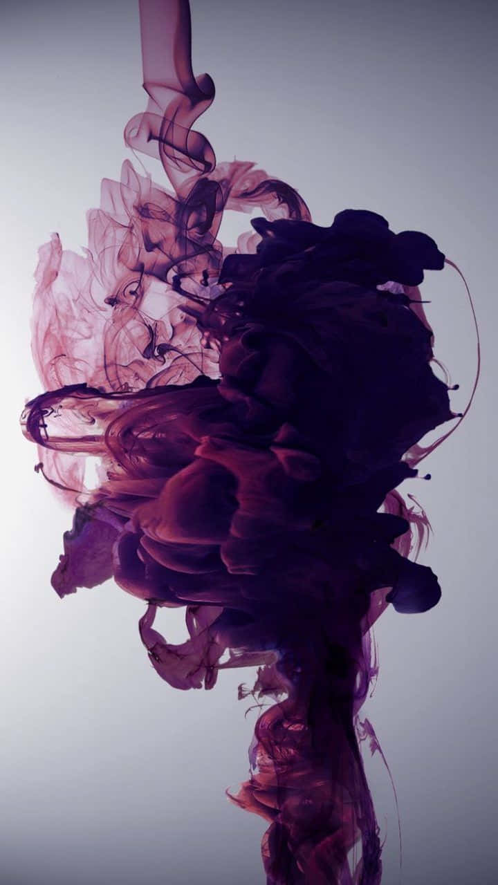 Purple Phone, Ink Splash Theme, vibrant purple, HD Phone Wallpaper