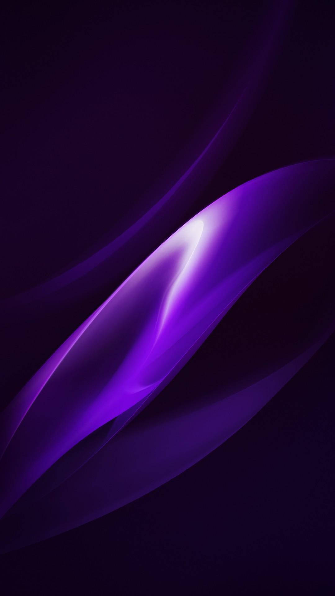 dark purple, black wave, luminous purple, Full HD Phone Wallpaper