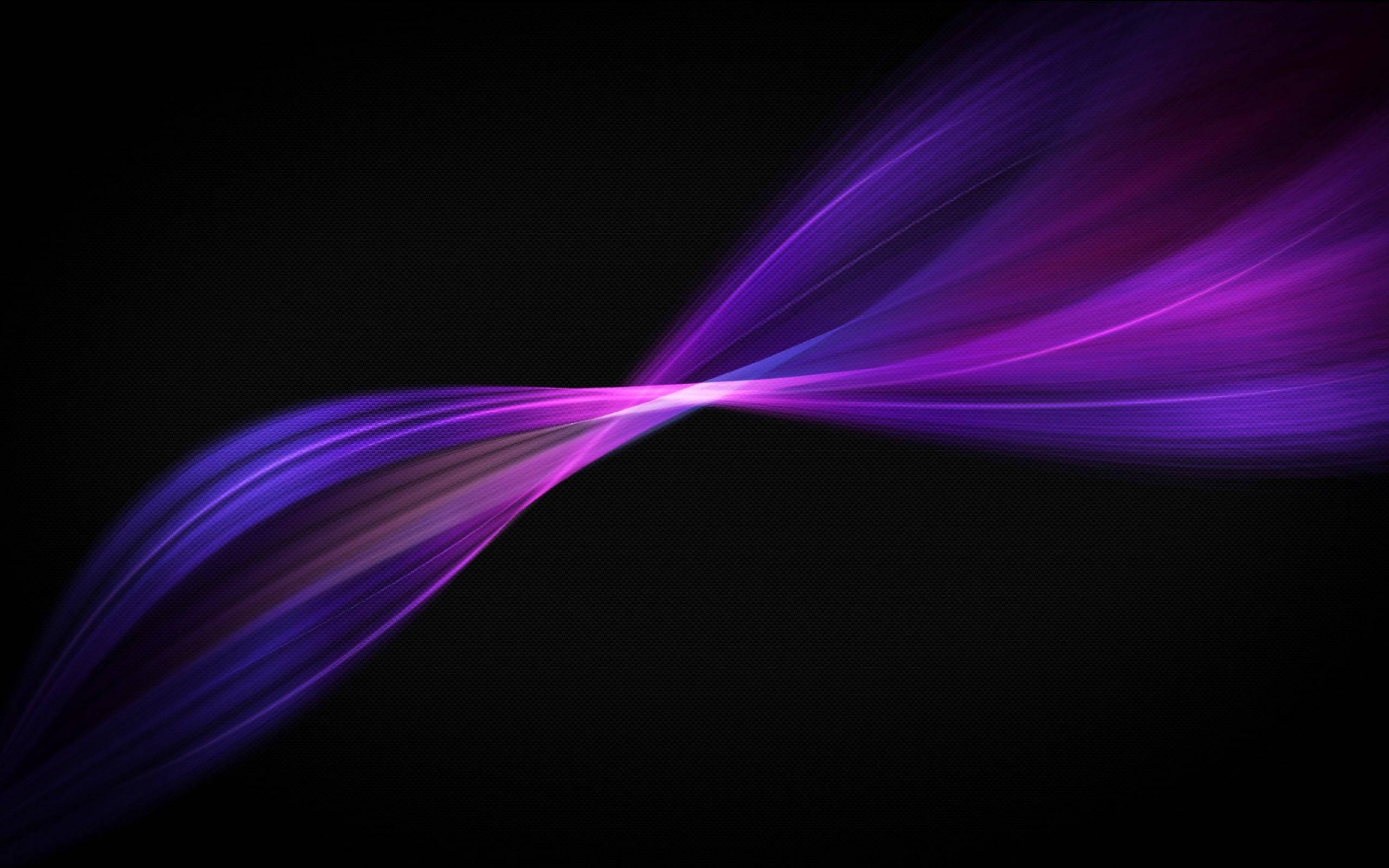 Black And Purple, vibrant purple, blue light streaks, 2K Desktop Wallpaper