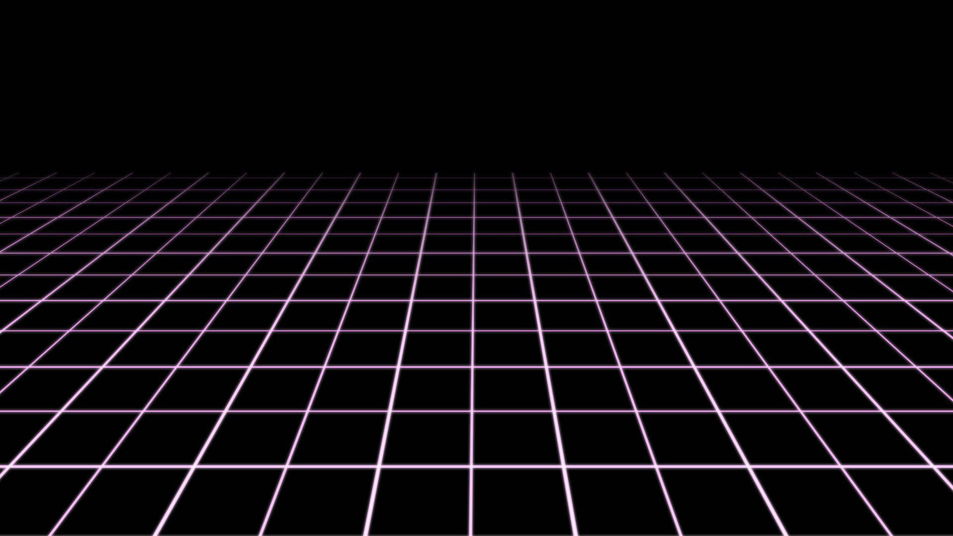 Black And Purple, glowing purple grid, retro futuristic digital void, Full HD Desktop Wallpaper