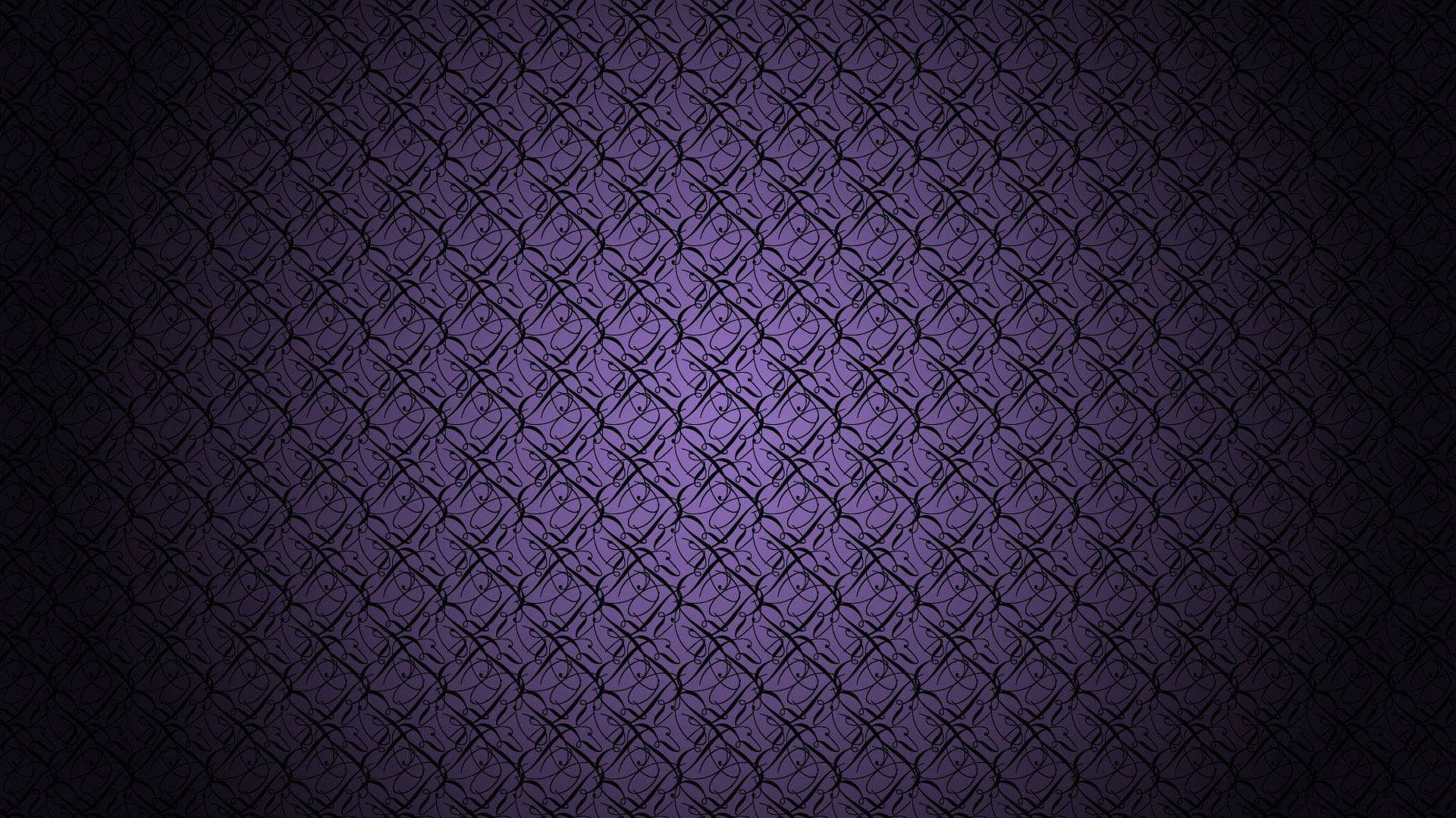 black and purple filigree, dark purple gradient background, repeating black chain-link fence pattern, Full HD Desktop Wallpaper