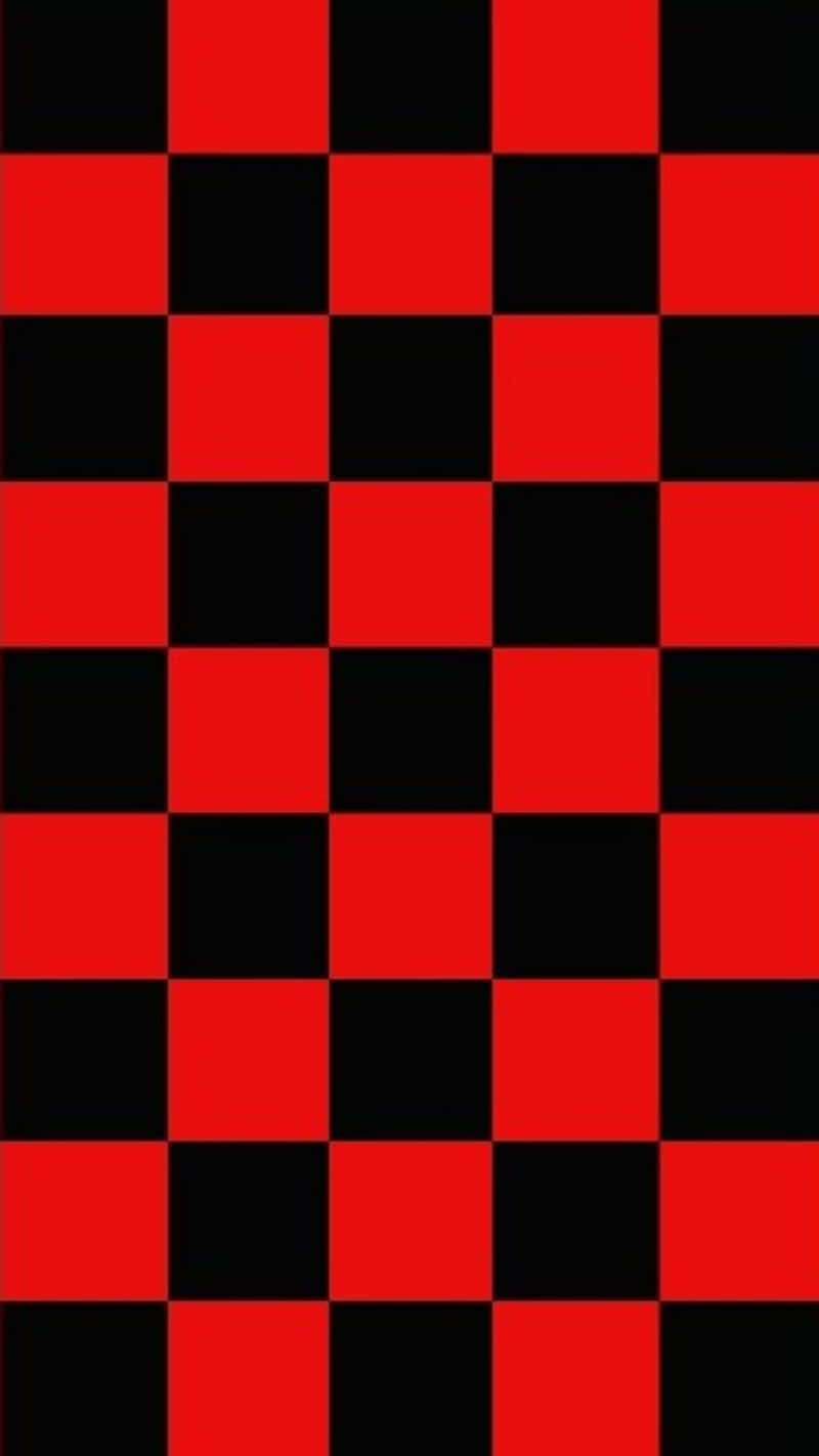 Black And Red Plaid, checkerboard pattern, red and black, HD Phone Wallpaper